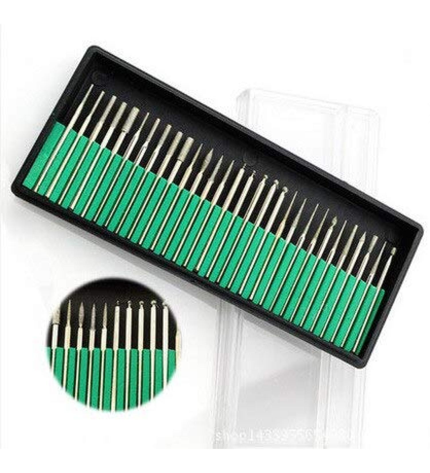 30 pcs Nail Art Electric Drill Bits Polishing Grinding Head Replacement Manicure Pedicure Machines Set for Nail DIY Tool - Buy Online on GoSupps.com