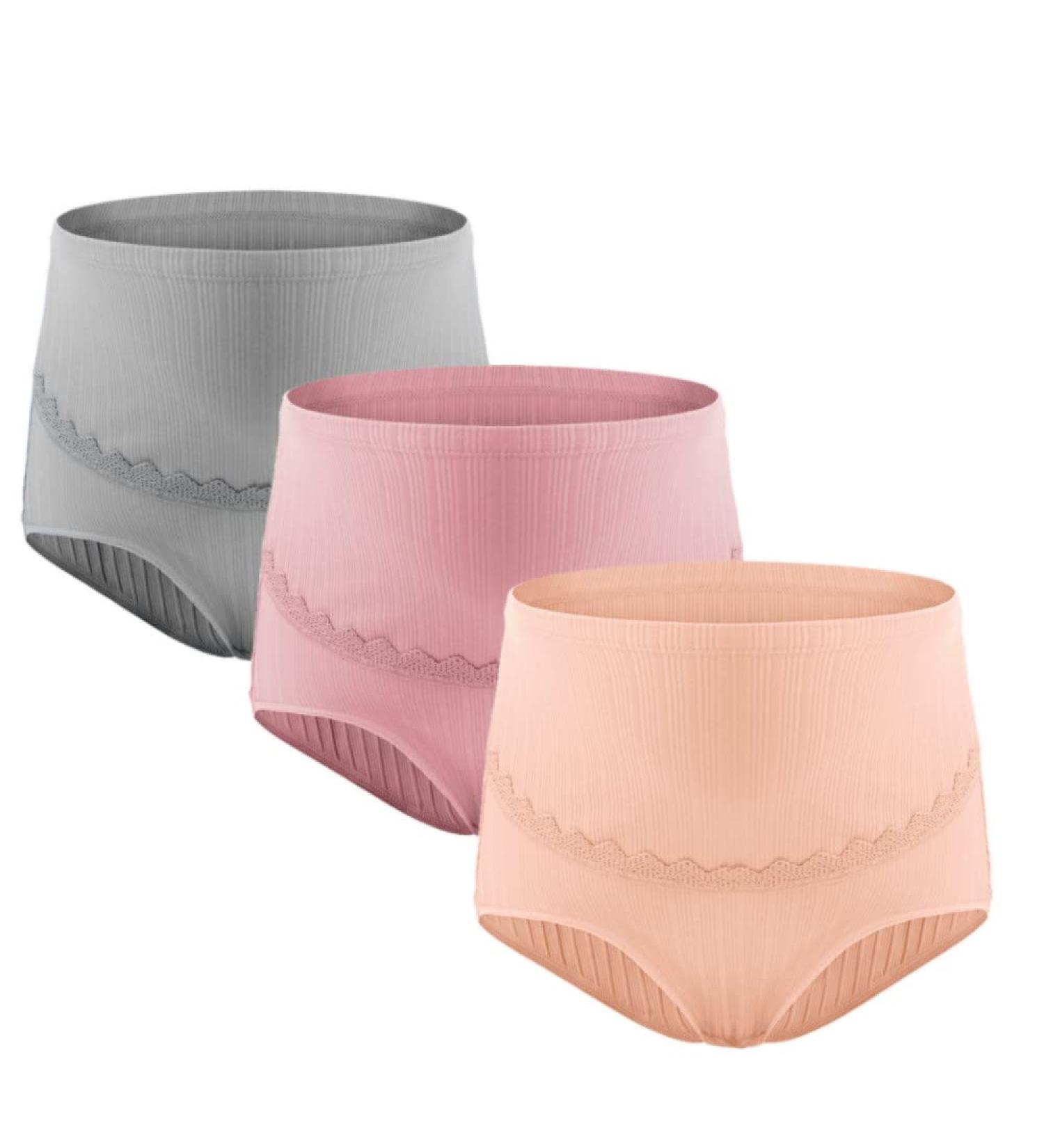 Hedywei Maternity Knickers High Waist Underwear Belly Support Cotton Over Bump Seamless - L Bean Paste Red - Buy Online on GoSupps.com