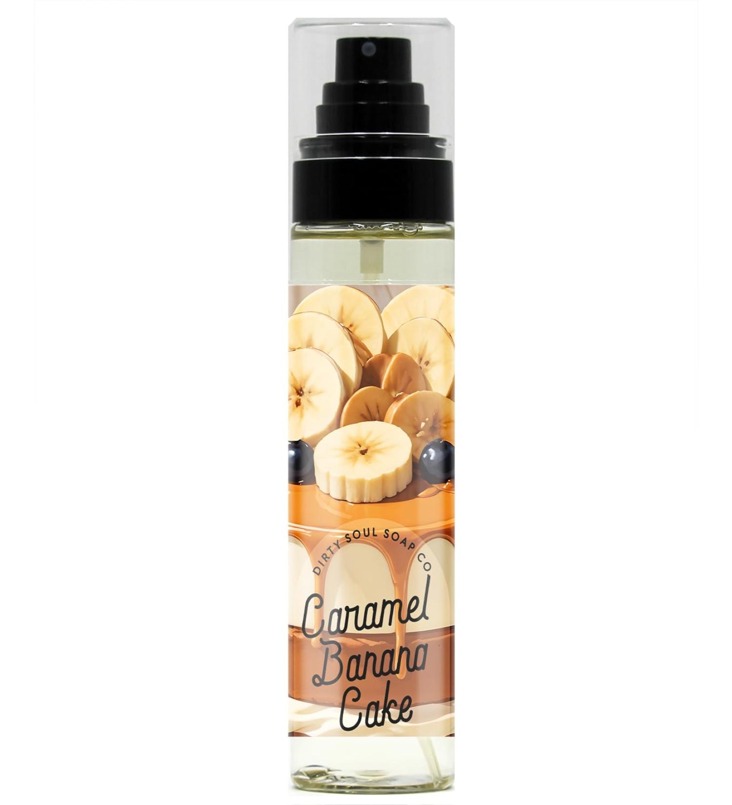 Caramel Banana Cake Parfum Mist | Long Lasting Scent | Gourmand
