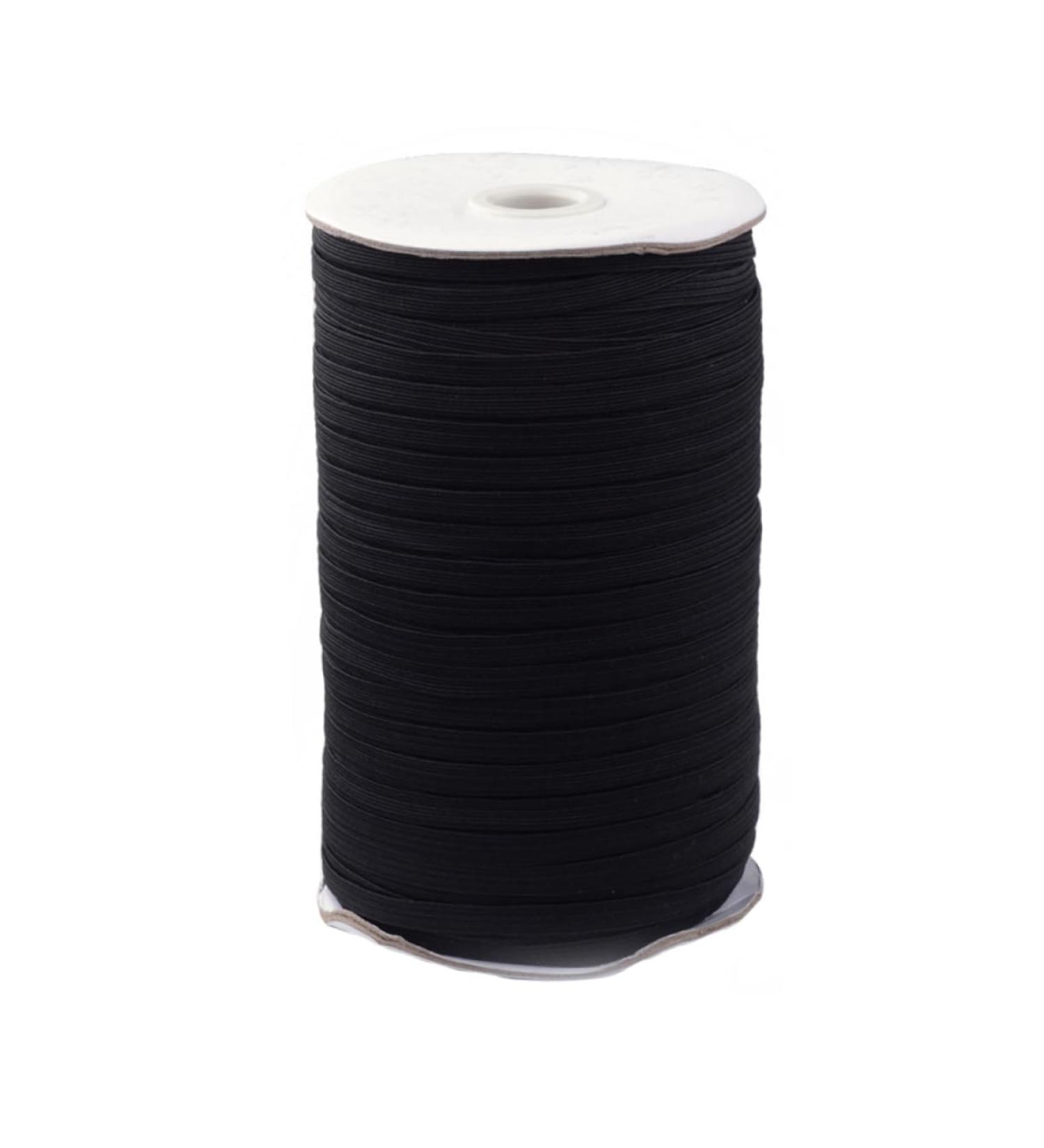 Gatuida Black Elastic Belt & 1 Roll Earrings Elastic Rope - Braided Flat Elastic Accessories for Ear Hooks | Shop Internationally - Buy Online on GoSupps.com