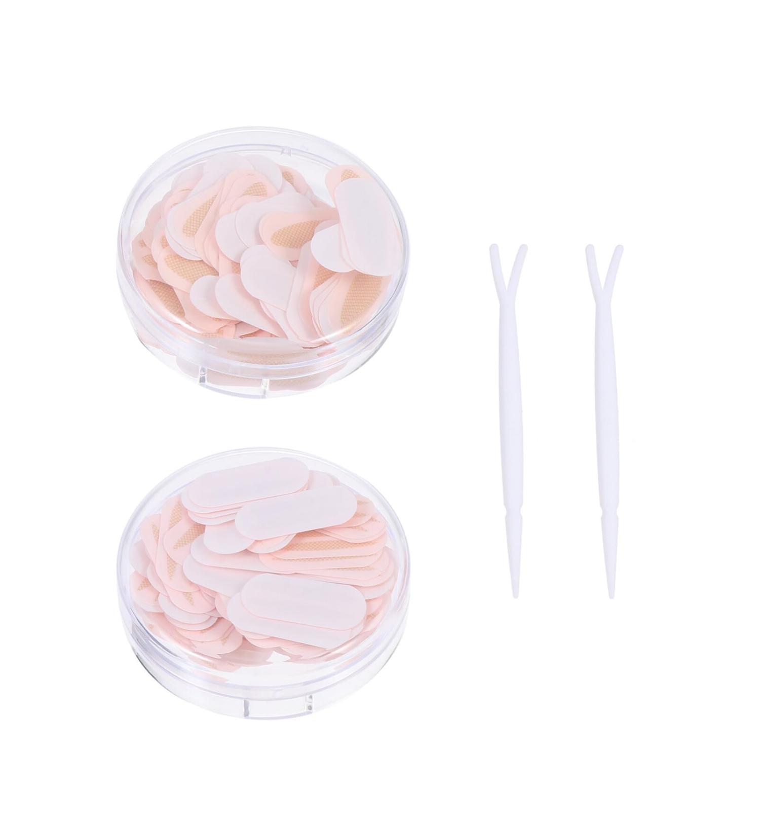 Housoutil 2 Boxes Double Eyelid Sticker Lace Appliques Embellishments Diy Eyelid Tape Natural Eyelid Patches