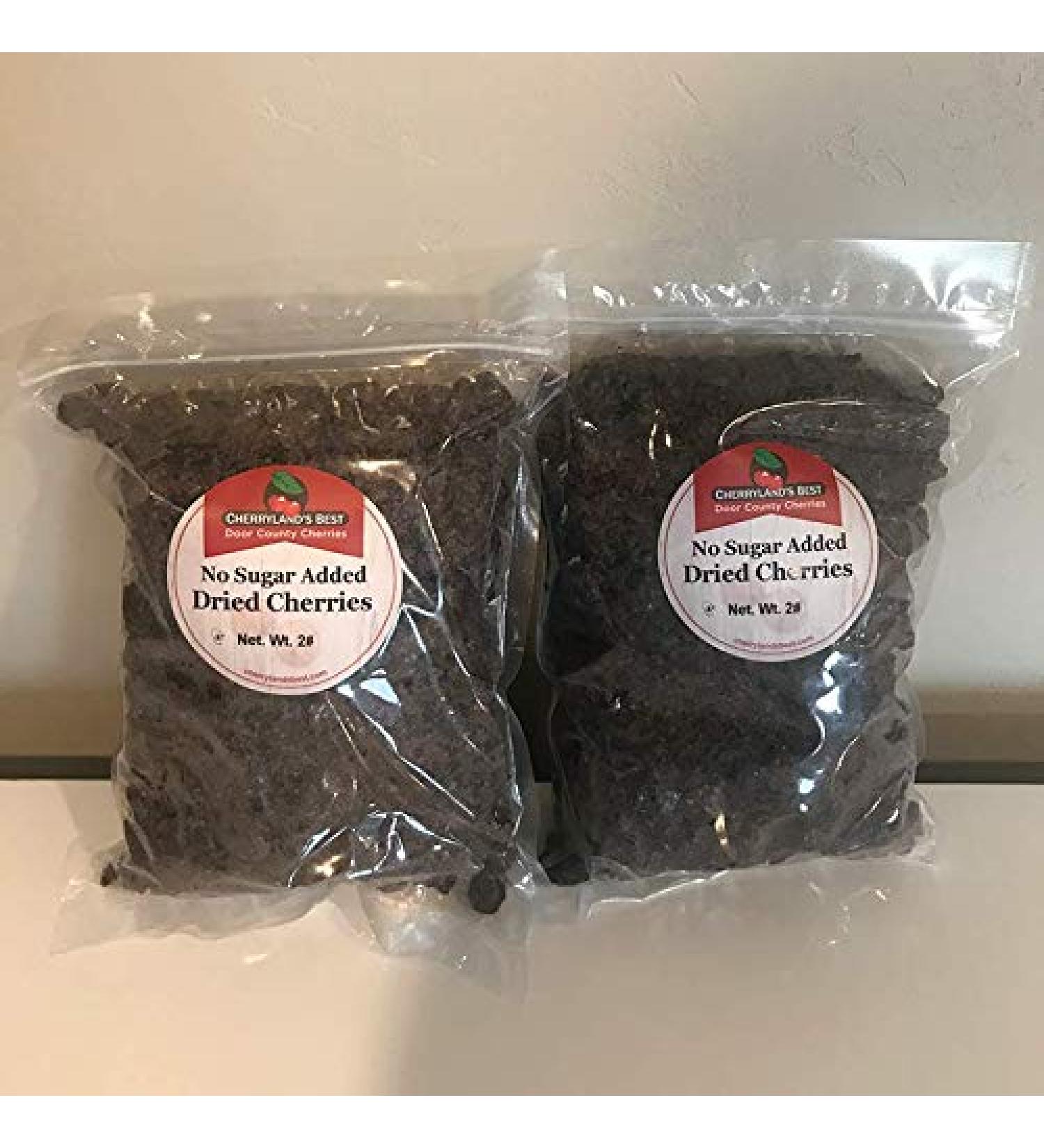 Organic Dried Tart Cherries - No Sugar Added - 4 lbs (2 x 2 lb bags) - Buy Online on GoSupps.com