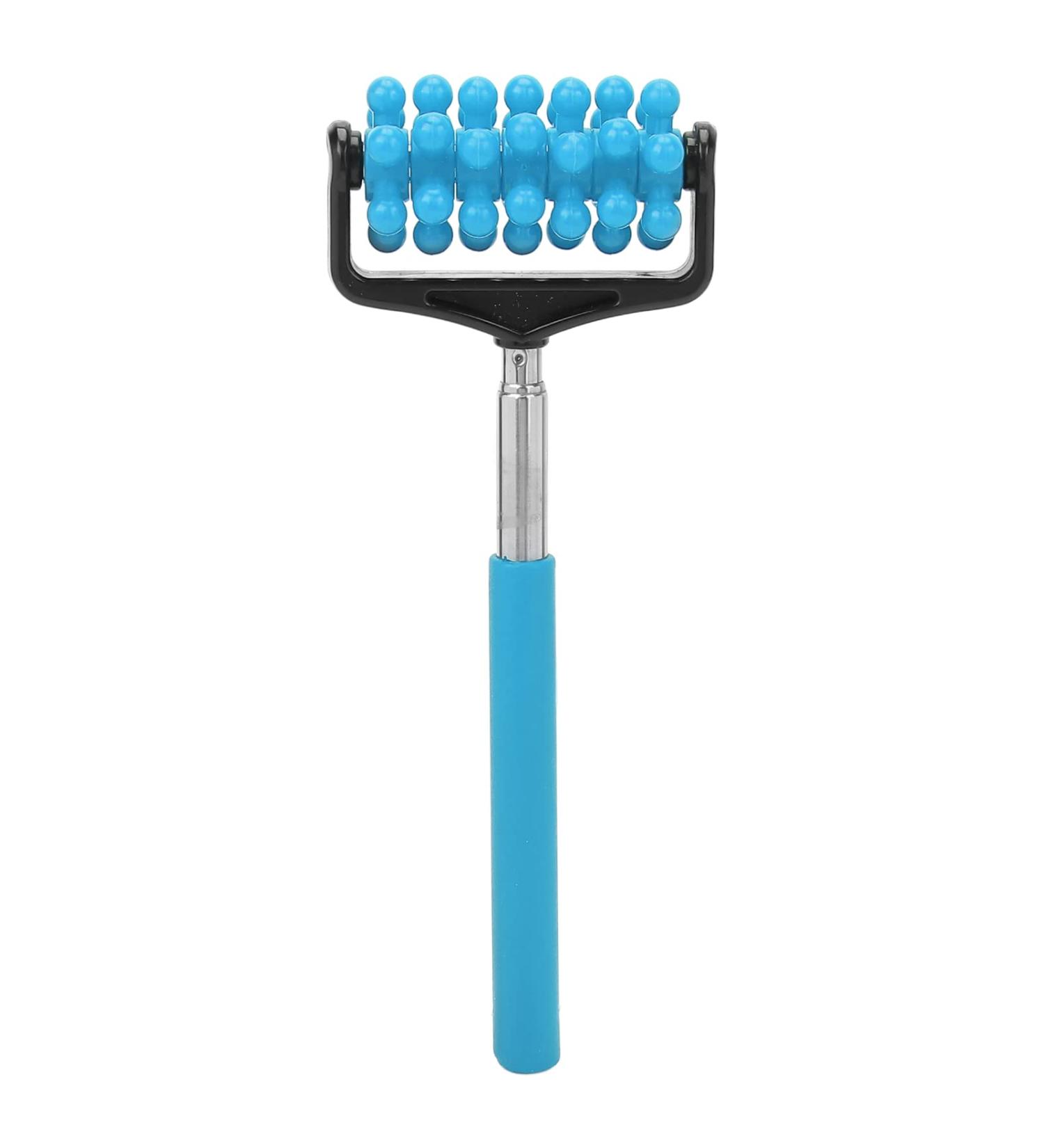 T-Shaped Massage Scooters Manual Body Rollers for Muscle Relief | Deep Tissue Trigger Point Massager Sky Blue - Buy Online on GoSupps.com