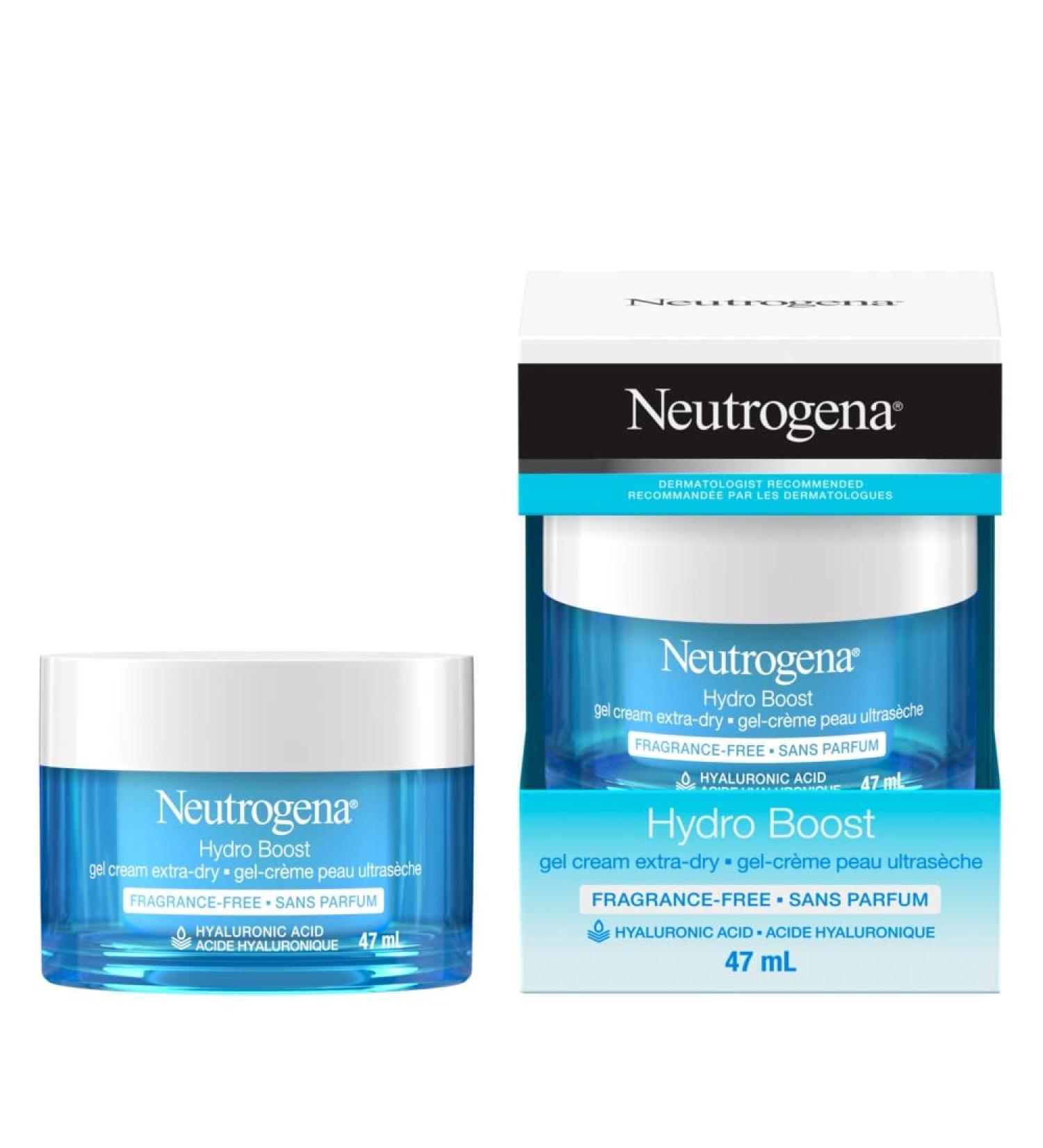 Neutrogena Hydro Boost Face Moisturizer with Hyaluronic Acid for Extra Dry Skin Fragrance Free Oil-Free Non-Comedogenic Gel Cream Face Lotion 47mL Cream Old - Buy Online on GoSupps.com