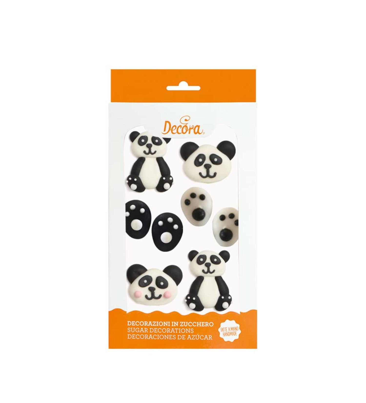 Buy Decora 0500319 Pack of 8 Pandas Sugar Decor - Perfect for Baking & Cake Decoration | International Shipping Available - Buy Online on GoSupps.com