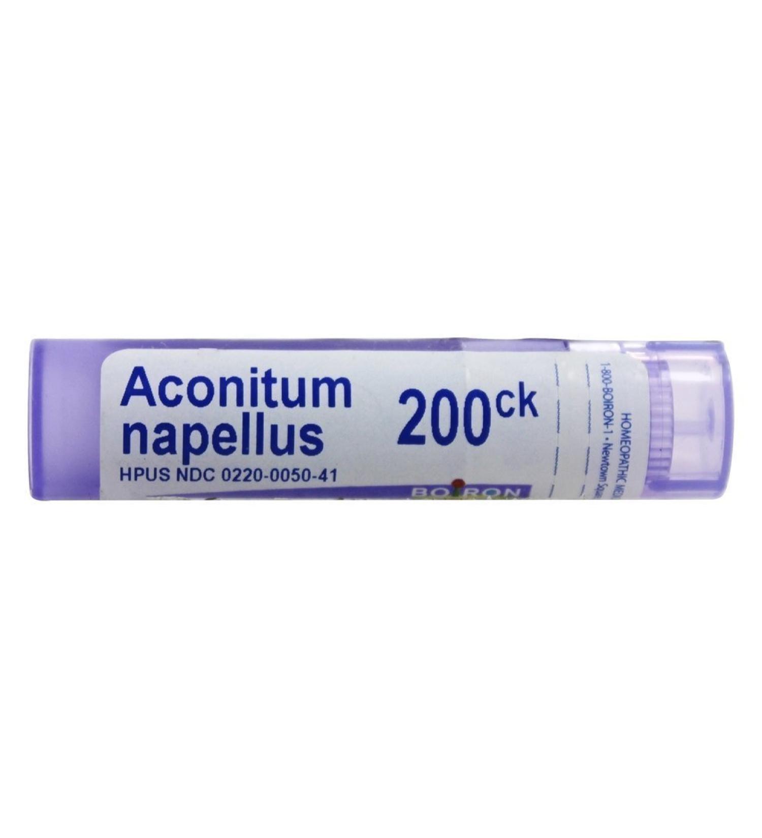 Buy Boiron Aconitum Napellus 200 CK - 80 Pellets | Homeopathic Remedy | Fast International Shipping - Buy Online on GoSupps.com