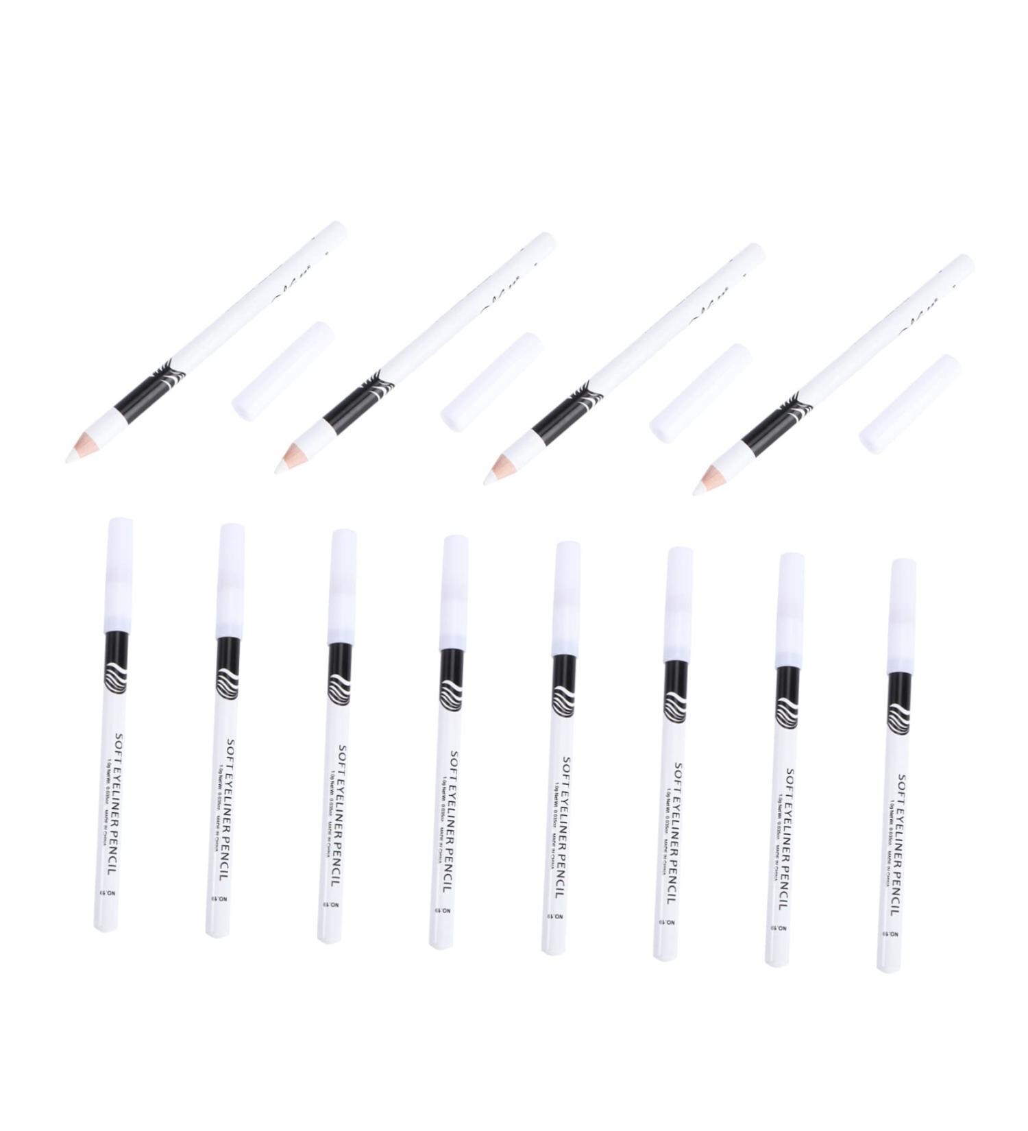 Outanaya 12pcs Eyeliner Pencil Machenical Eyeliner Lip Liner Brow Microblading Pen Makeup Tool Wooden Pole - Buy Online on GoSupps.com