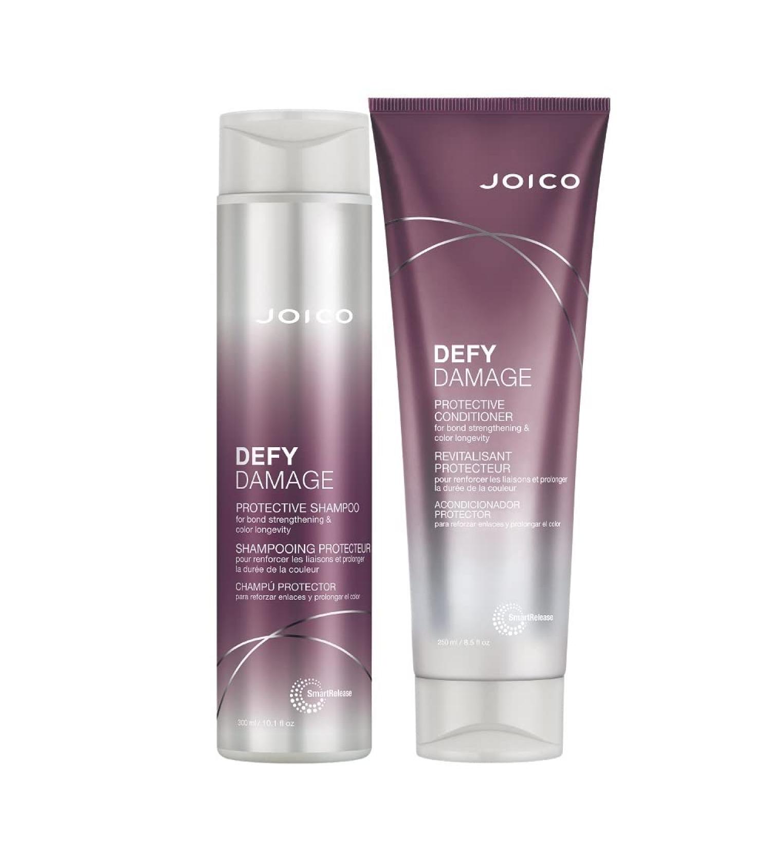 Joico Defy Damage Protective Shampoo & Conditioner 10.1 Oz | For Color-Treated Hair | Strengthen Bonds & Preserve Hair Color - Buy Online on GoSupps.com
