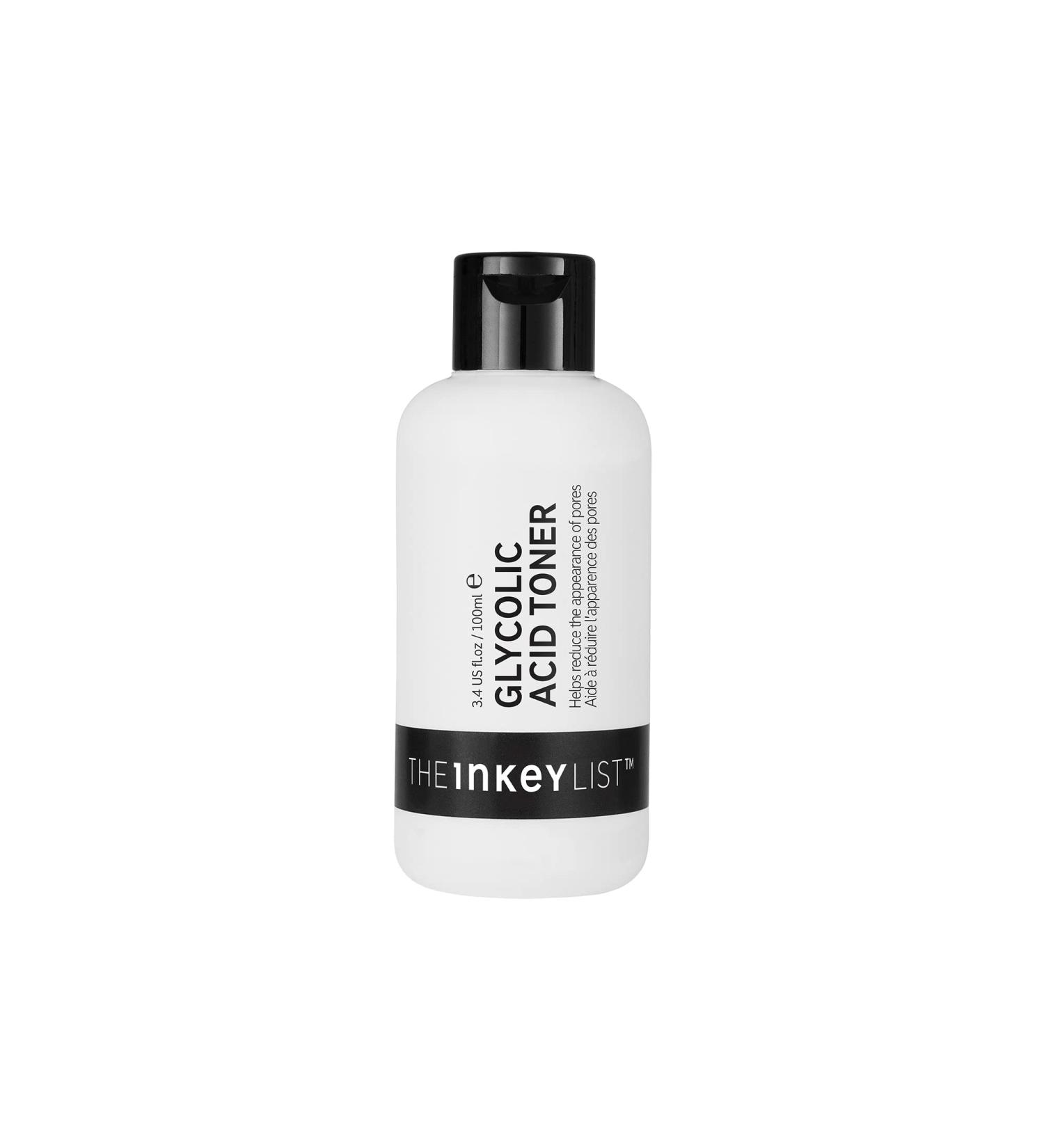 The INKEY List Glycolic Acid Toner - 3.38 fl oz | Reduce Pore Size, Blur Fine Lines, Even Skin Tone - Buy Online on GoSupps.com