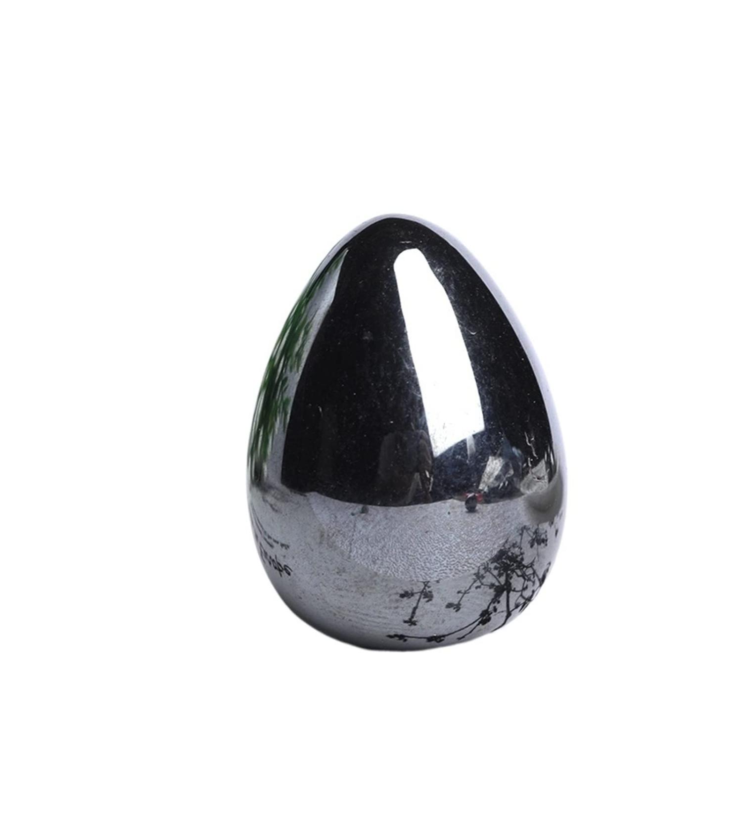 TRUSTTWO 1PC Natural Terahertz Egg Mineral Stone Crystal Mineral Teaching Specimen Gem Ornaments Stone Healing Health Care Massag Gifts The New - Buy Online on GoSupps.com