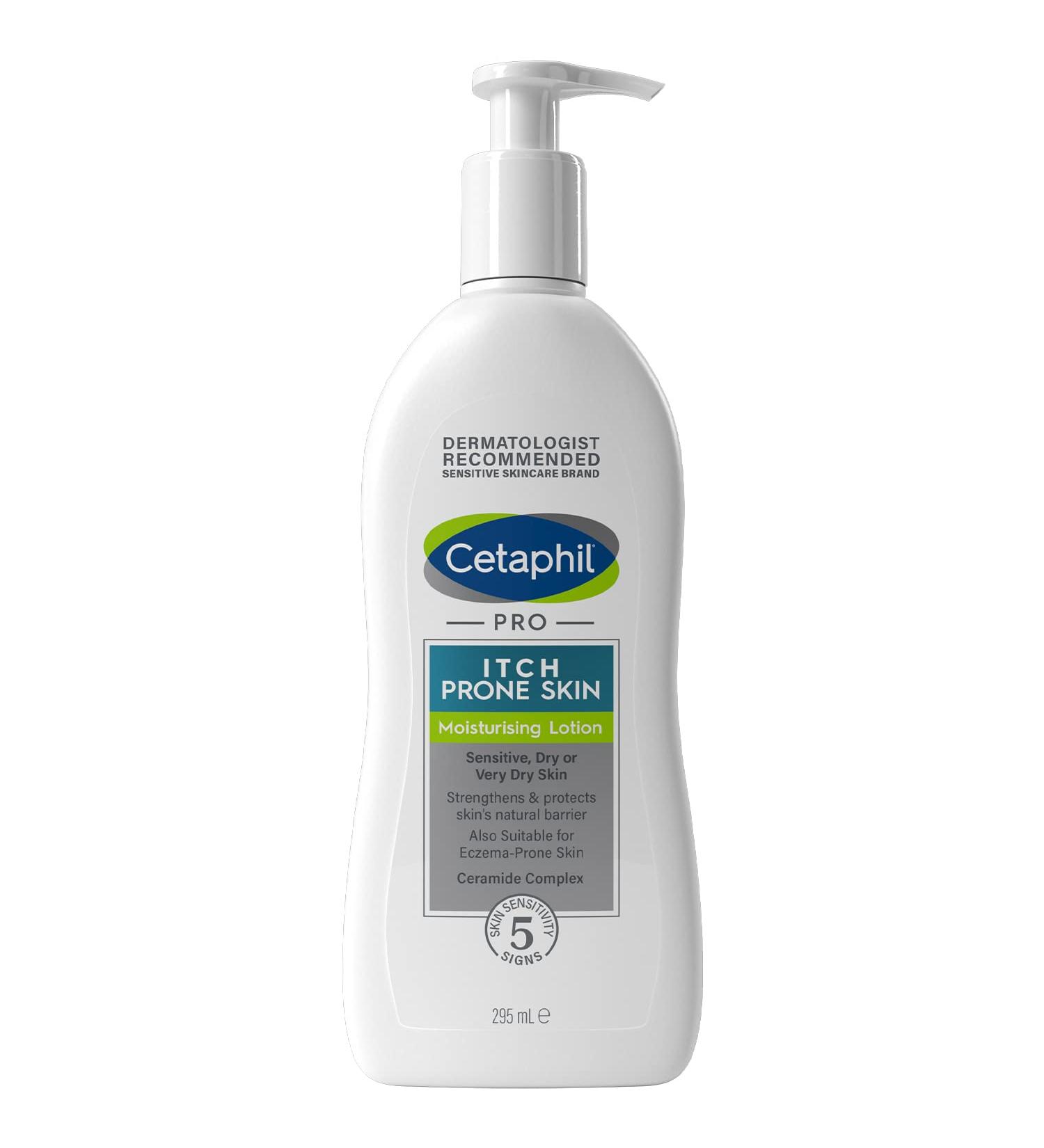 Cetaphil PRO Body Moisturiser 295ml Moisturising Lotion For Itch Prone & Eczema Prone Skin With Niacinamide & Shea Butter Vegan Friendly - Buy Online on GoSupps.com