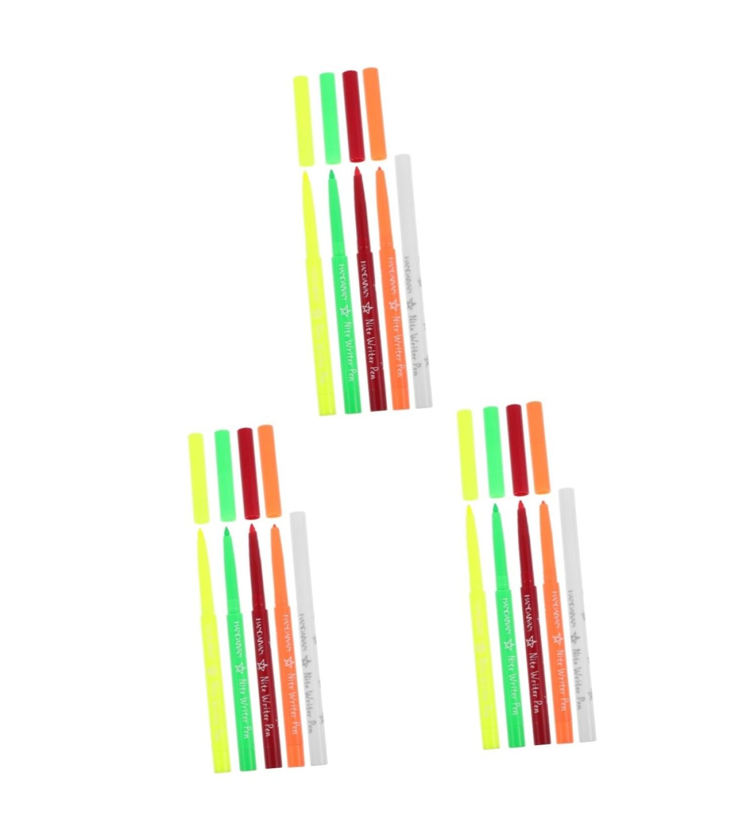 Healeved 15 Pcs Halloween Paint Pen Eyeliner Pen Eyeliner Fluorescence Make up Highlighter Eye Liner Plastic 12.00X0.80X0.80CMx3pcs Assorted Colorx3pcs - Buy Online on GoSupps.com