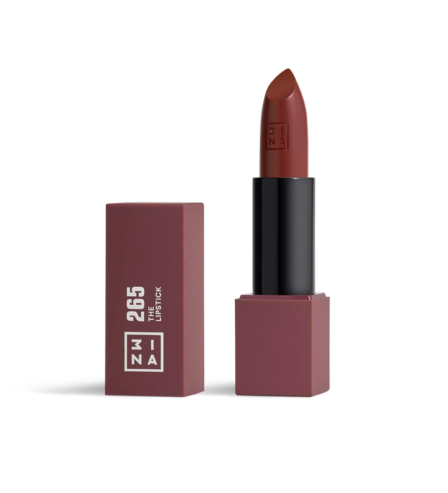 3INA Makeup Lipstick 265 - Brown Matte Lip Colour with Vitamin E & Shea Butter - Buy Online on GoSupps.com