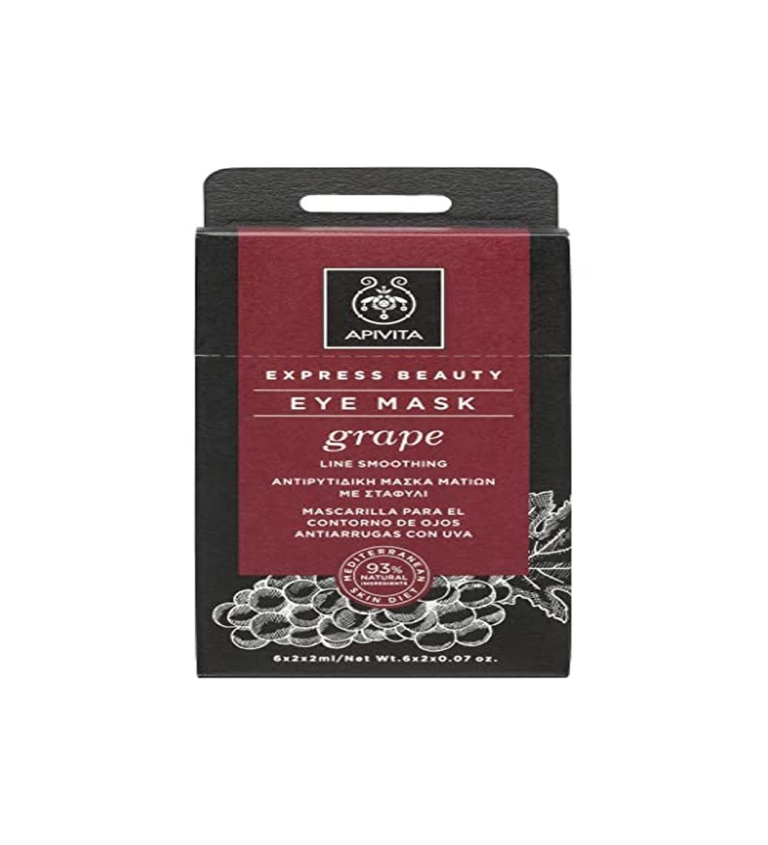 Apivita AntiWrin Grape Facial Mask 2 x 8 ml