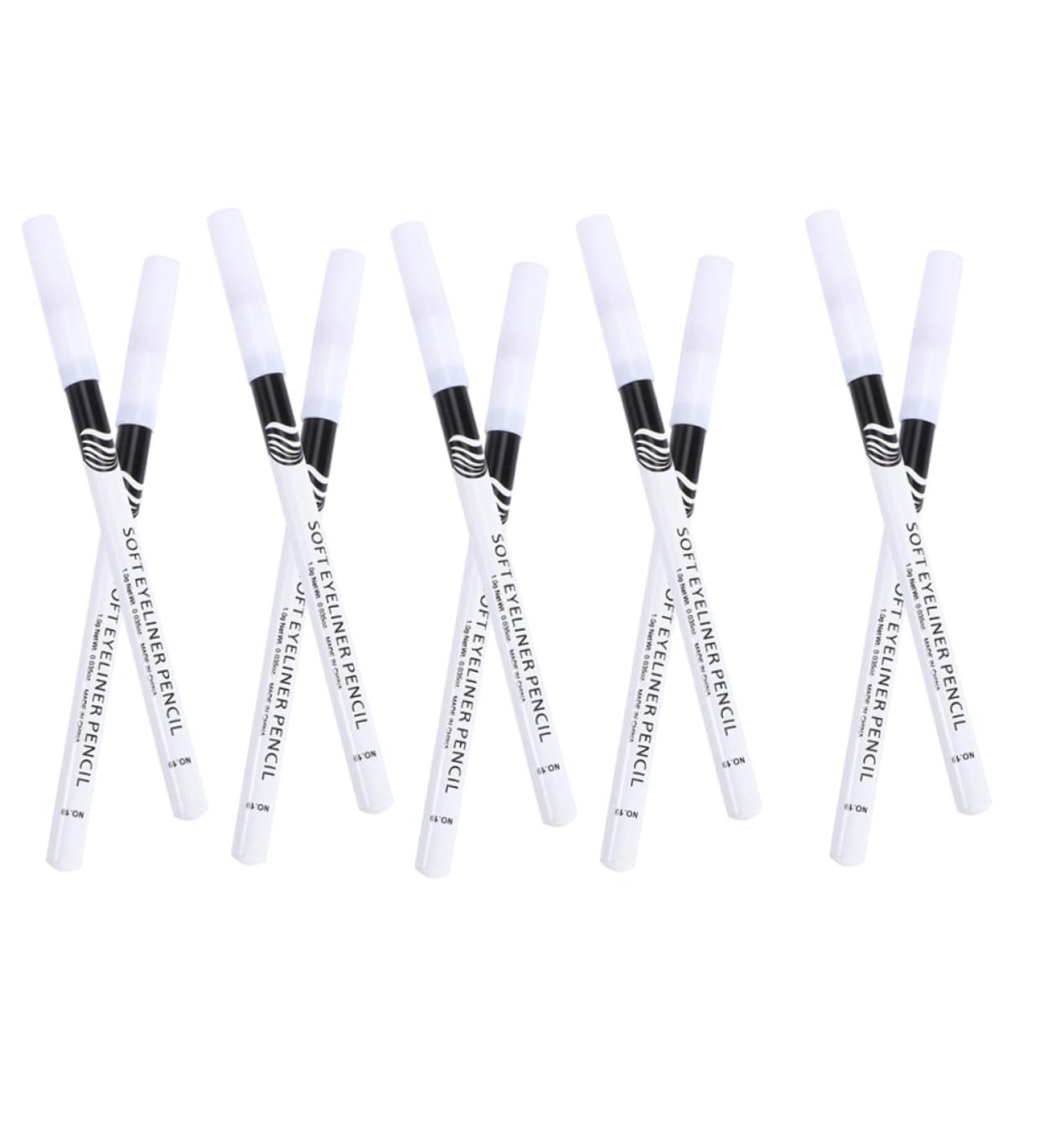 NOLITOY 24pcs Eyeliner Pencil Eyeshadow Wooden Pencils White Eye Line Cosmetics Tools Woman Pretty Brush - Buy Online on GoSupps.com