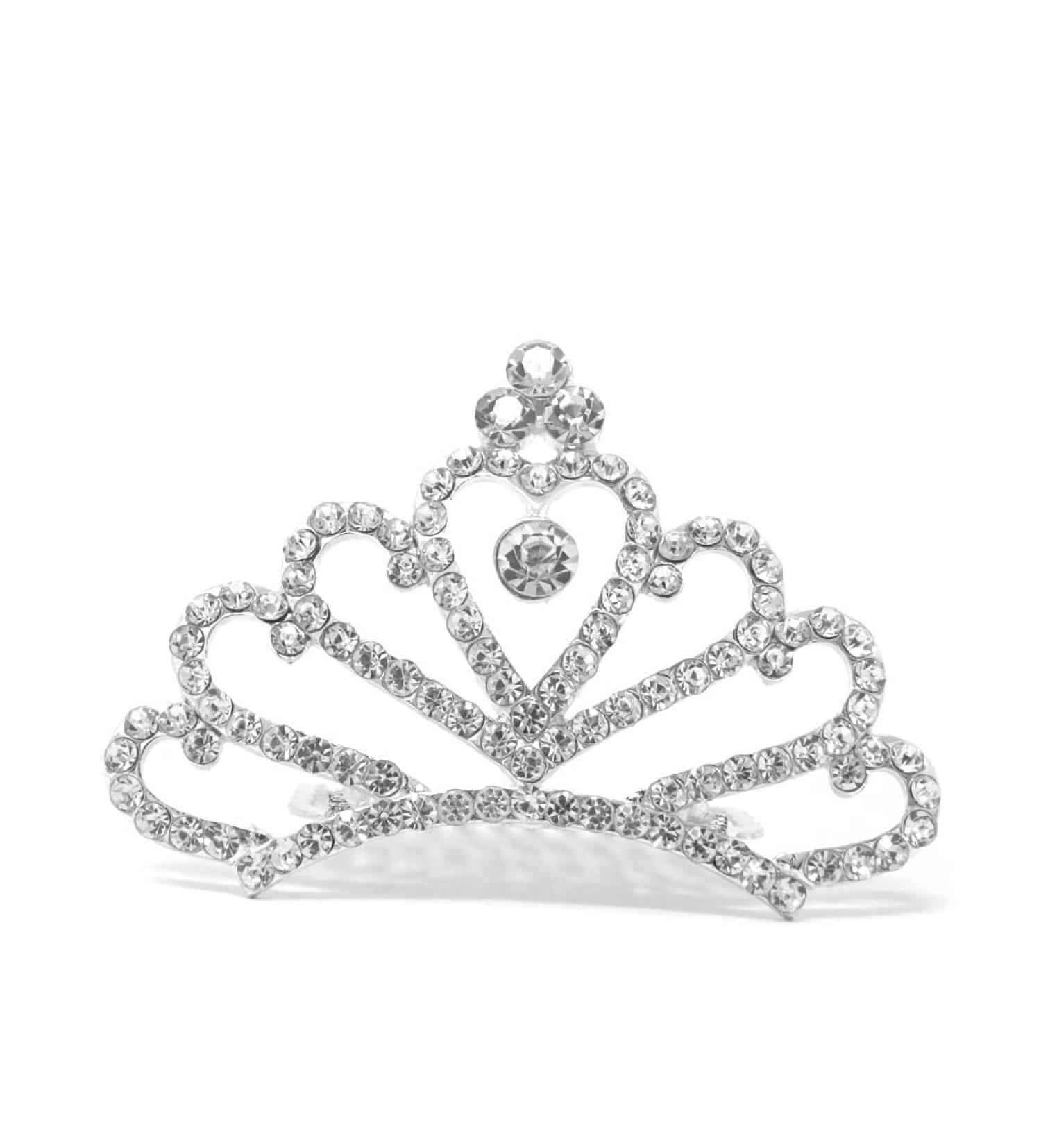 Princess Tiara Comb - Flower Girls Crystal Rhinestone Crown Hair Accessories by Honbay - Buy Online on GoSupps.com