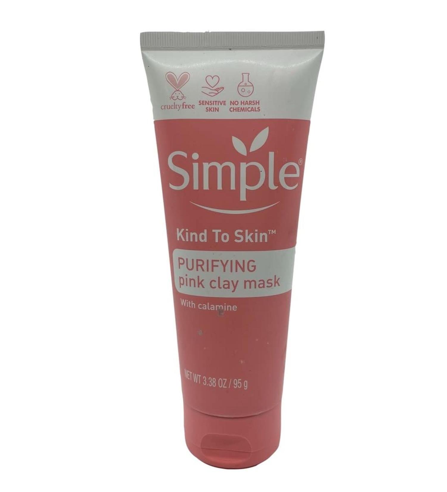 simple purifying pink clay mask