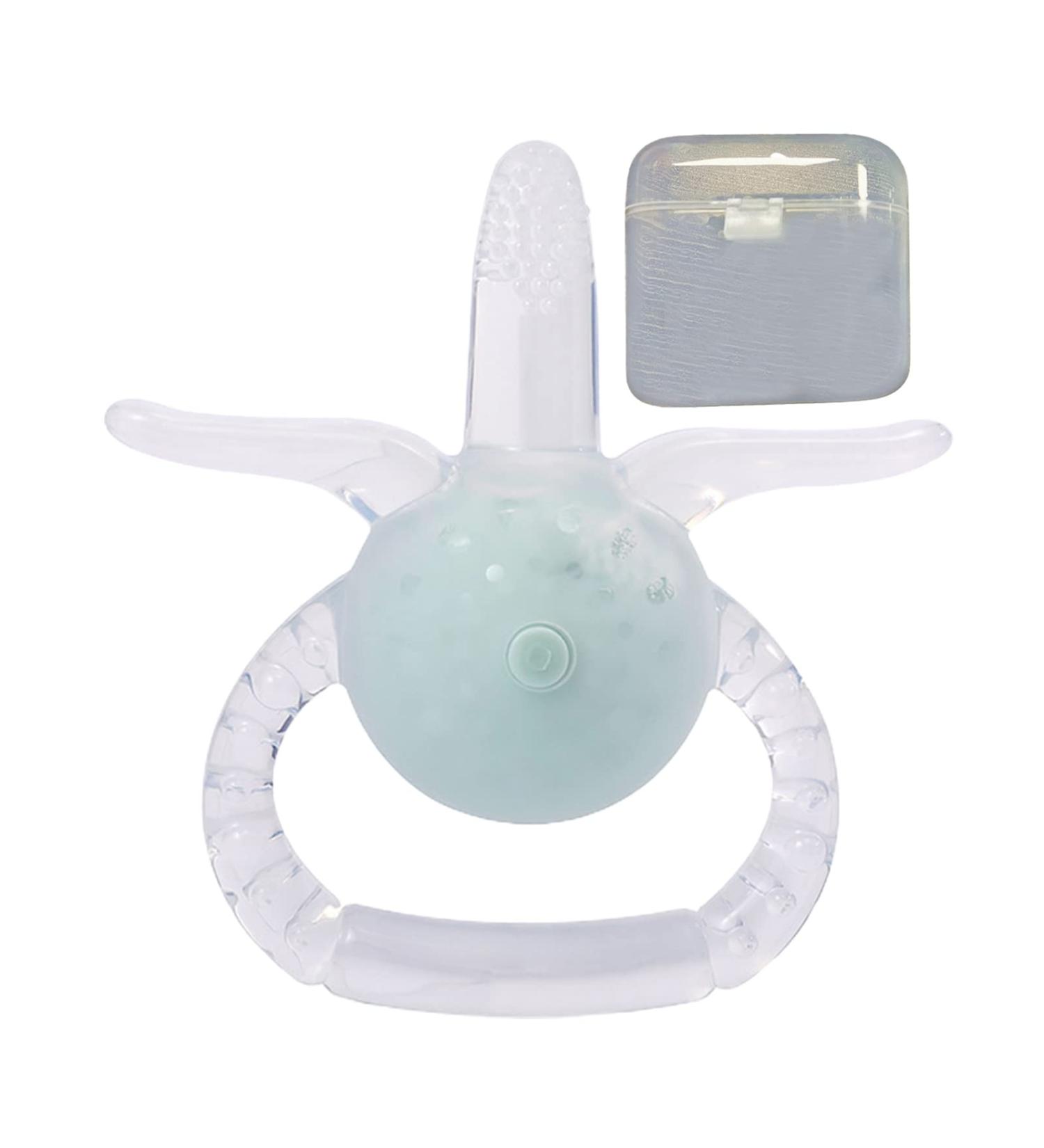 Buy Silicone Baby Teeth Toys - Cartoon Animal Shape Warm-Resistant Suction for Toddler Teething Care - Blue - Buy Online on GoSupps.com