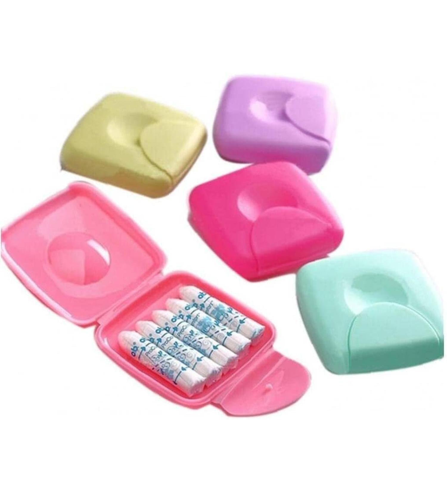 Portable Period Kit Storage Bag for School, Outdoor Travel - Holds Sanitary Napkins and Tampons - Buy Online on GoSupps.com