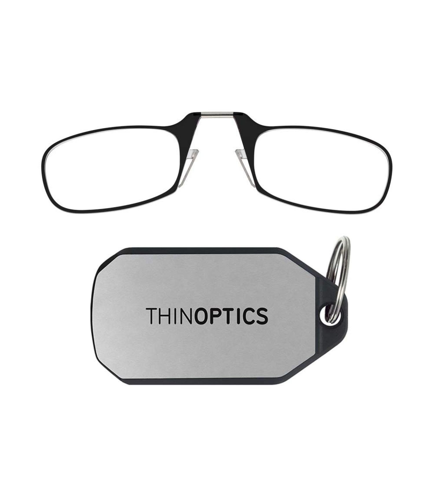 ThinOptics Keychain Case  Rectangular Reading Glasses Black 2 x - Buy Online on GoSupps.com