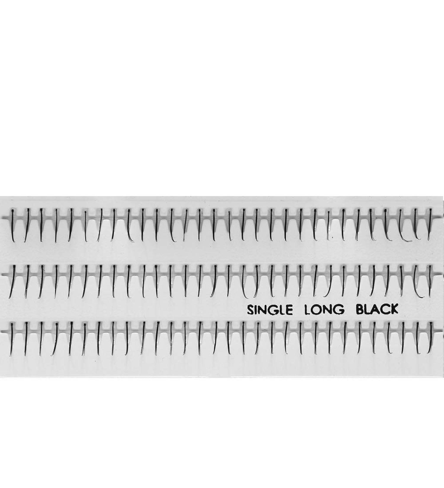 Professional 10packs Eyelashes - Single Black (Long)