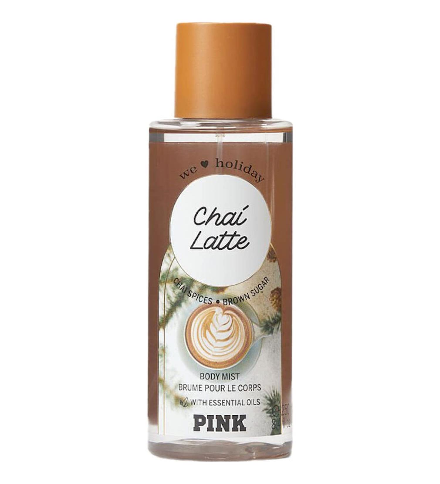 Victoria's Secret Pink Chai Latte Body Mist for Women 8.4 Ounce (Chai Latte) 8.40 Fl Oz (Pack of 1)