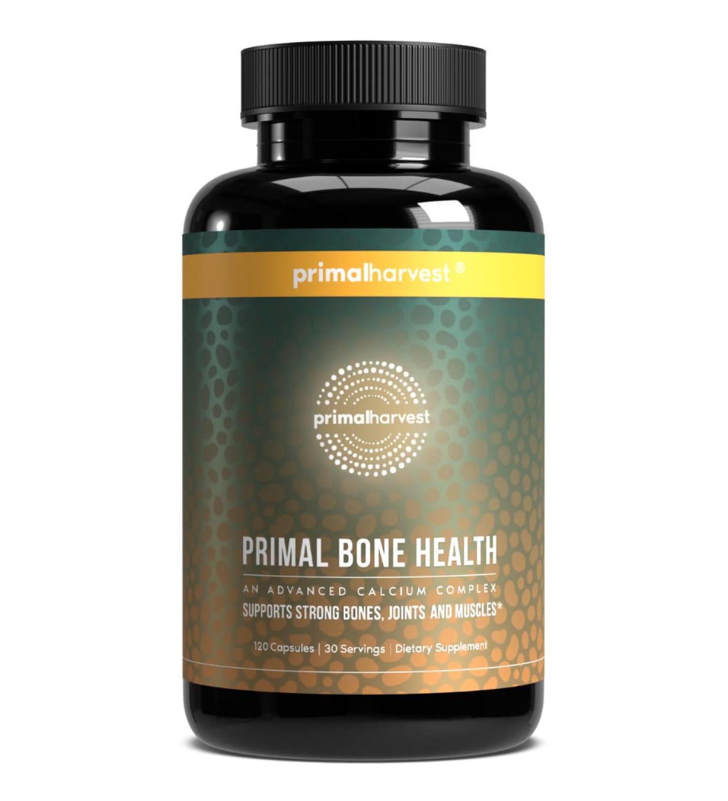 Primal Harvest Calcium Carbonate Bone Health Complex for Men and Women - With Calcium, Magnesium, Zinc, and More - 1 Pack - Buy Online on GoSupps.com