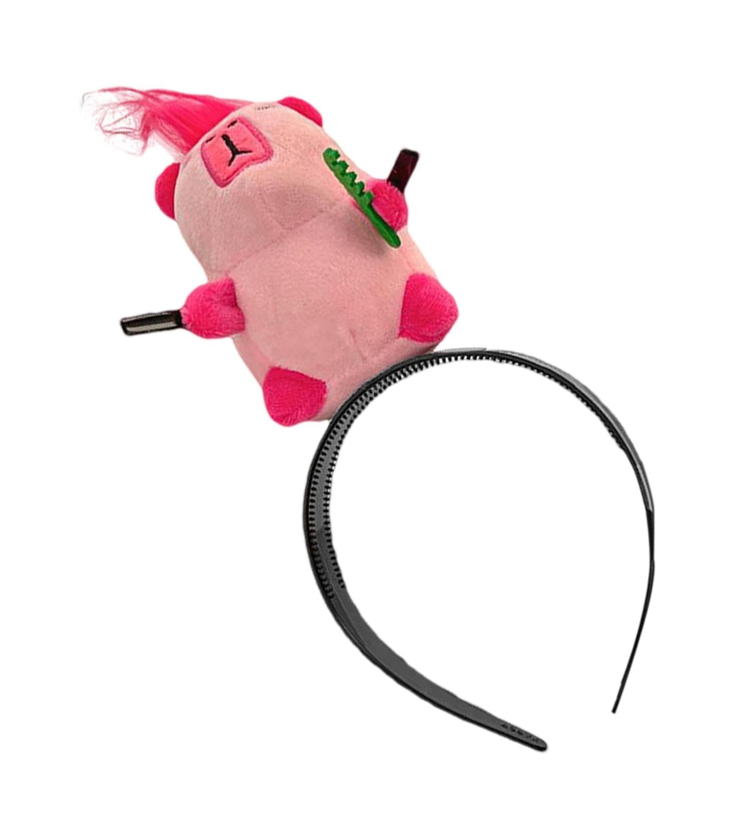 Capybara Skin Care Headband Animal Headband Plush Capybara Spa Hairband Cute Plush Headband Wide Headband Women's Spa Makeup Headband for Washing Face Pink - Buy Online on GoSupps.com