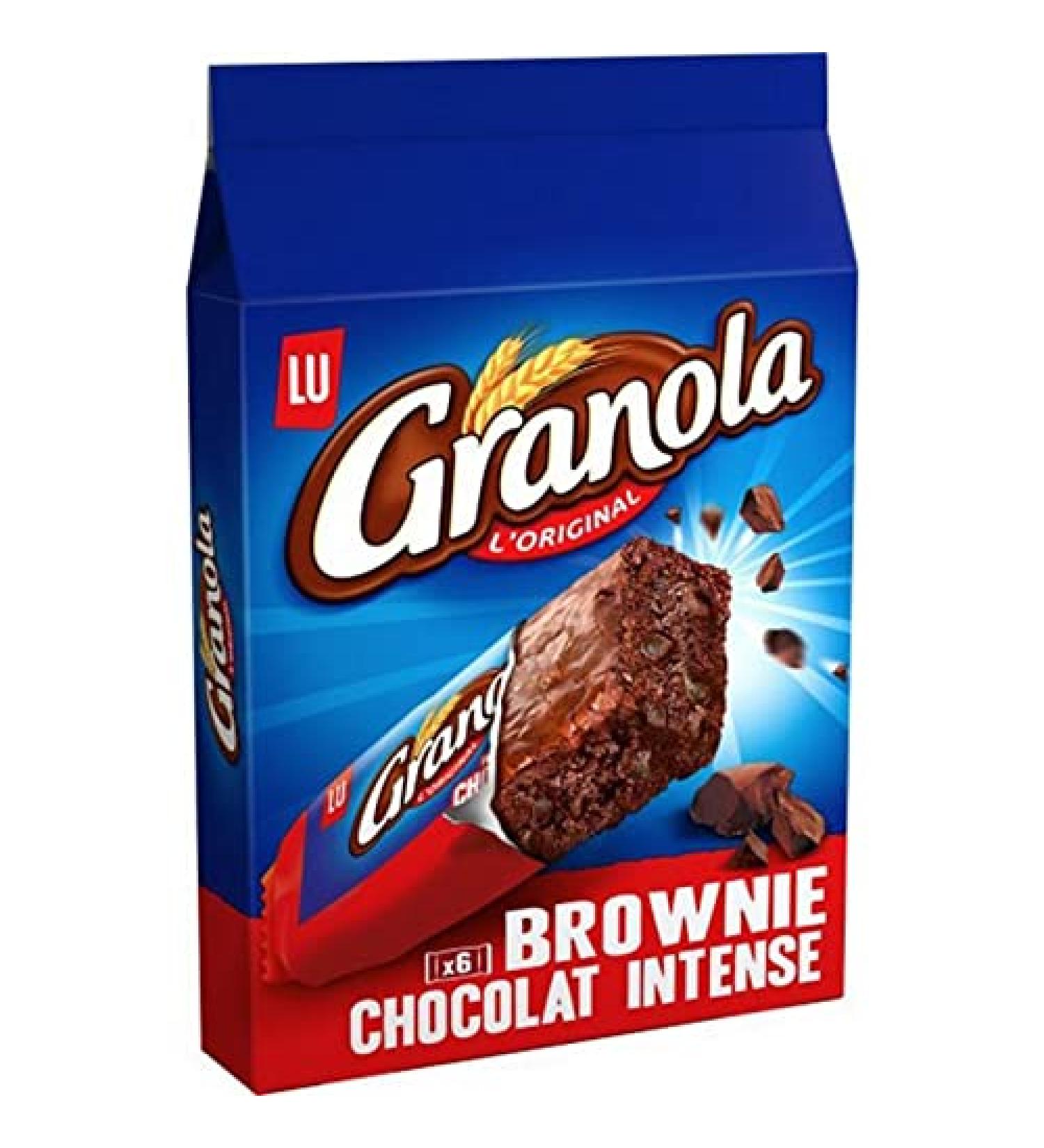 LU Granola L'Original Brownie Intense Chocolate 180g (pack of 6)