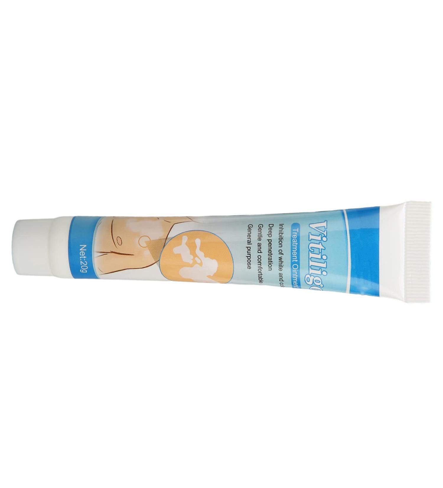 Vitiligo Treatment Cream for White Spots & Skin Pigmentation 0.7oz - Herbal Extract Ointment - Buy Online on GoSupps.com