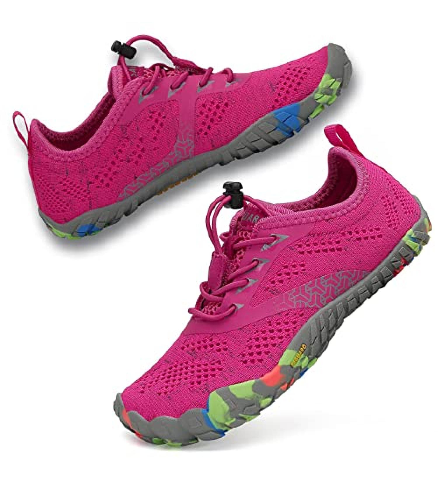 SAGUARO Kids Water Shoes - Boys Girls Barefoot Swim Aqua Beach Shoes 9.5 Toddler Pink Rose - Buy Online on GoSupps.com