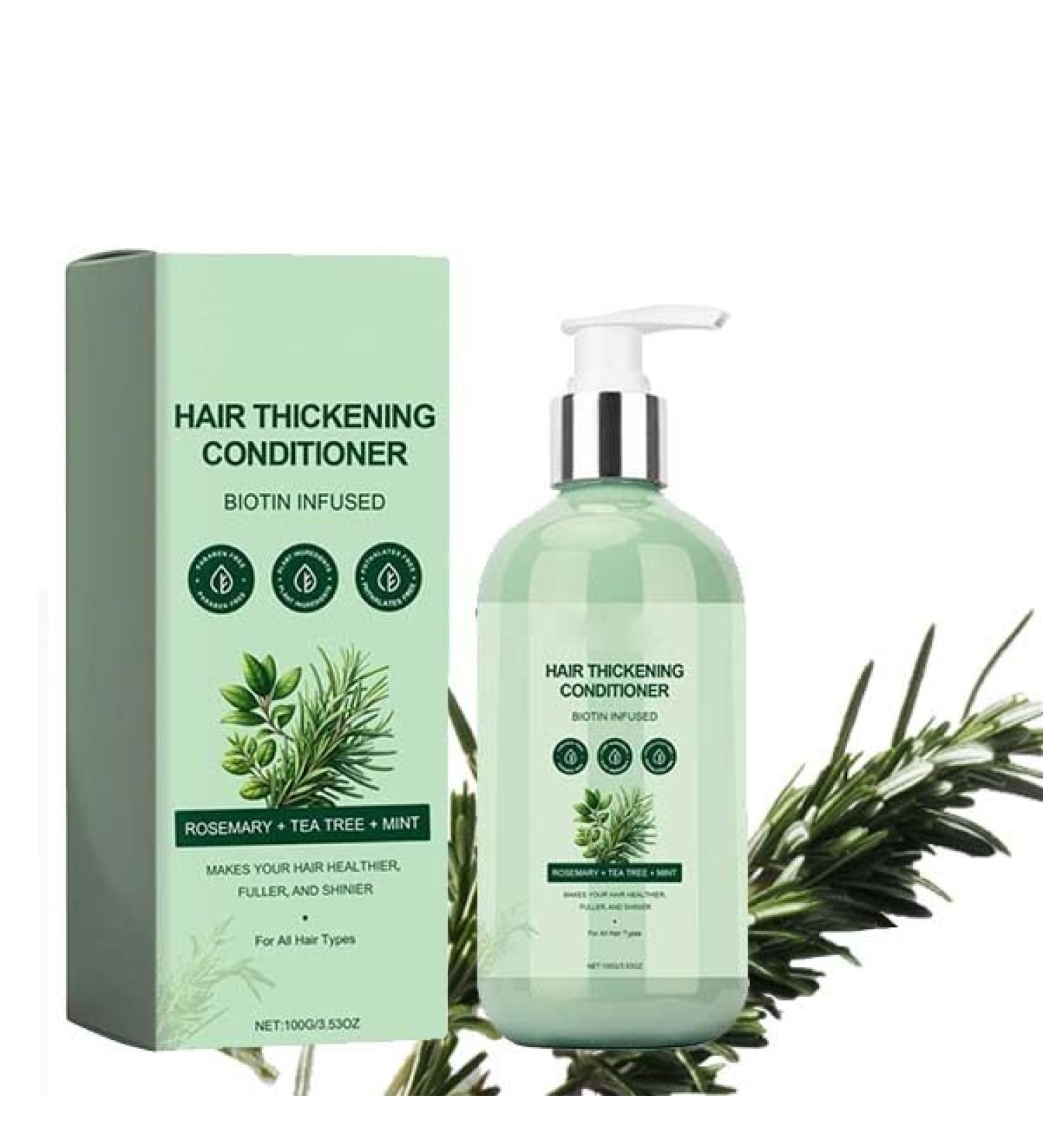 Natural Rosemary Hair Growth Conditioner Biotin Hair Shampoo For Damaged Dry Thinning Hair | Strengthen Hair Soft Hair And Locks In Moisture Nourish Scalp - Buy Online on GoSupps.com