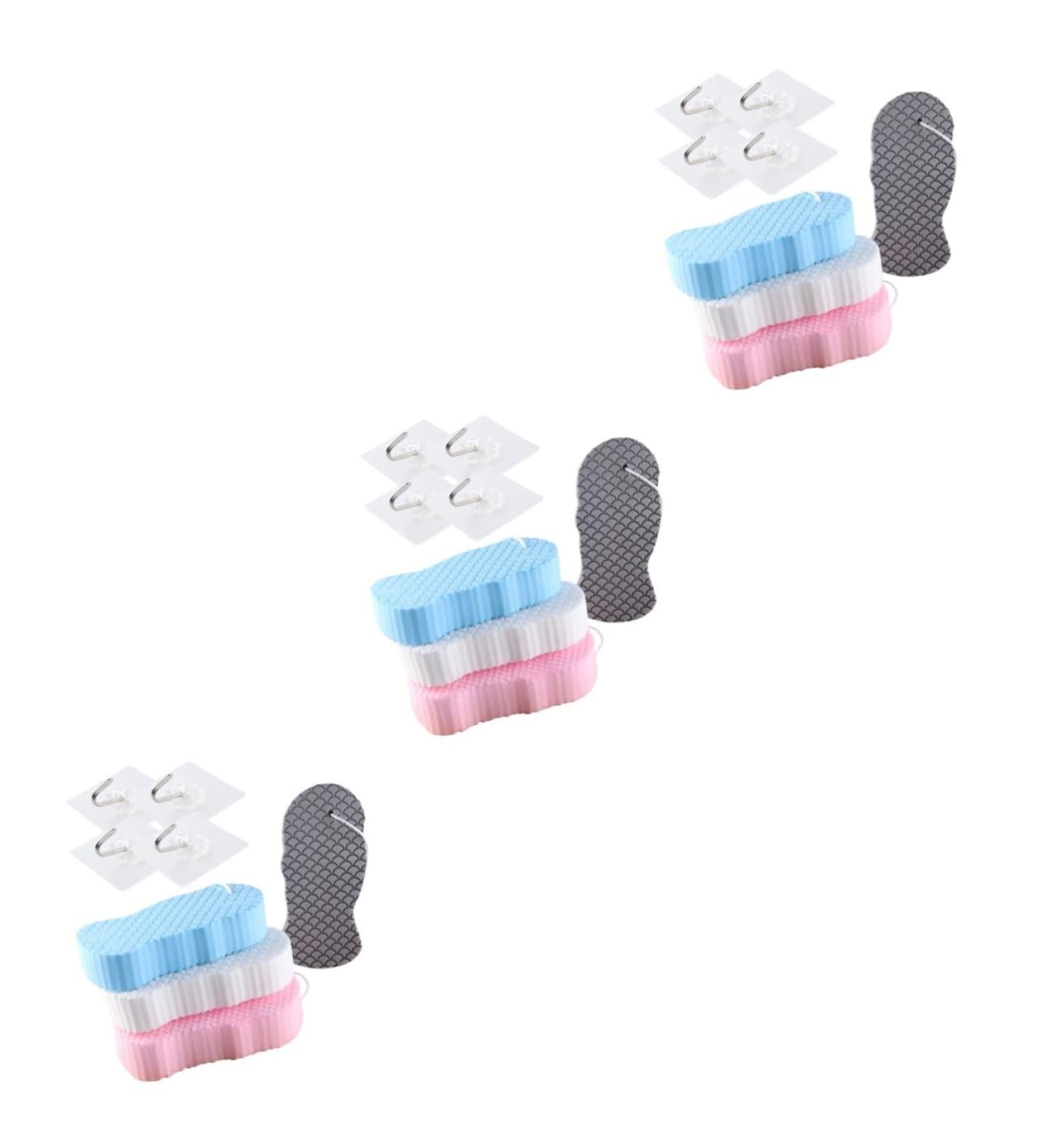 minkissy 3 Sets Children's Bath Sponge Bath for Shower Bath Accessory Sponge for Bathing Bath Tub Accessory Bath Accessories Body Scrubber Supply PVA Clean Sponge Brush 3D - Buy Online on GoSupps.com