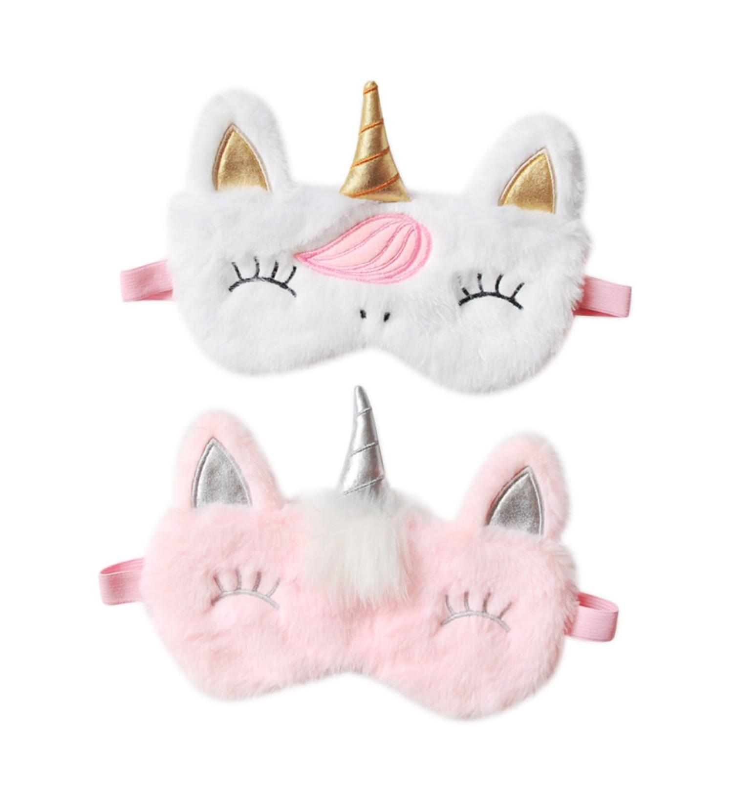 Hemoton 2pcs White Eyeshadow Sleeping Eye Patch Set | Light Blocking Eye Masks for Better Sleep | Cute Cartoon Girl Eyepatch - Buy Online on GoSupps.com