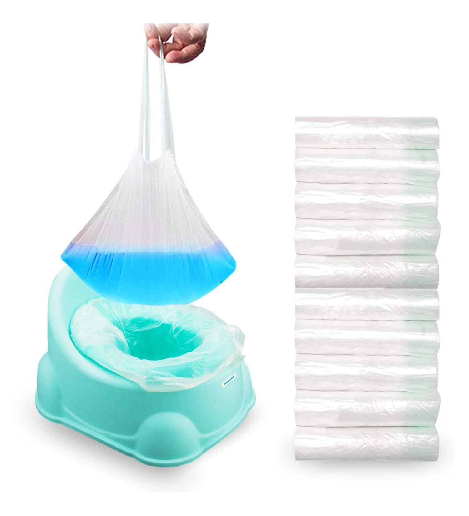 Potty Liners Disposable - 100 Pack Travel Potty Chair Bags for Kids and Toddlers - Buy Online on GoSupps.com