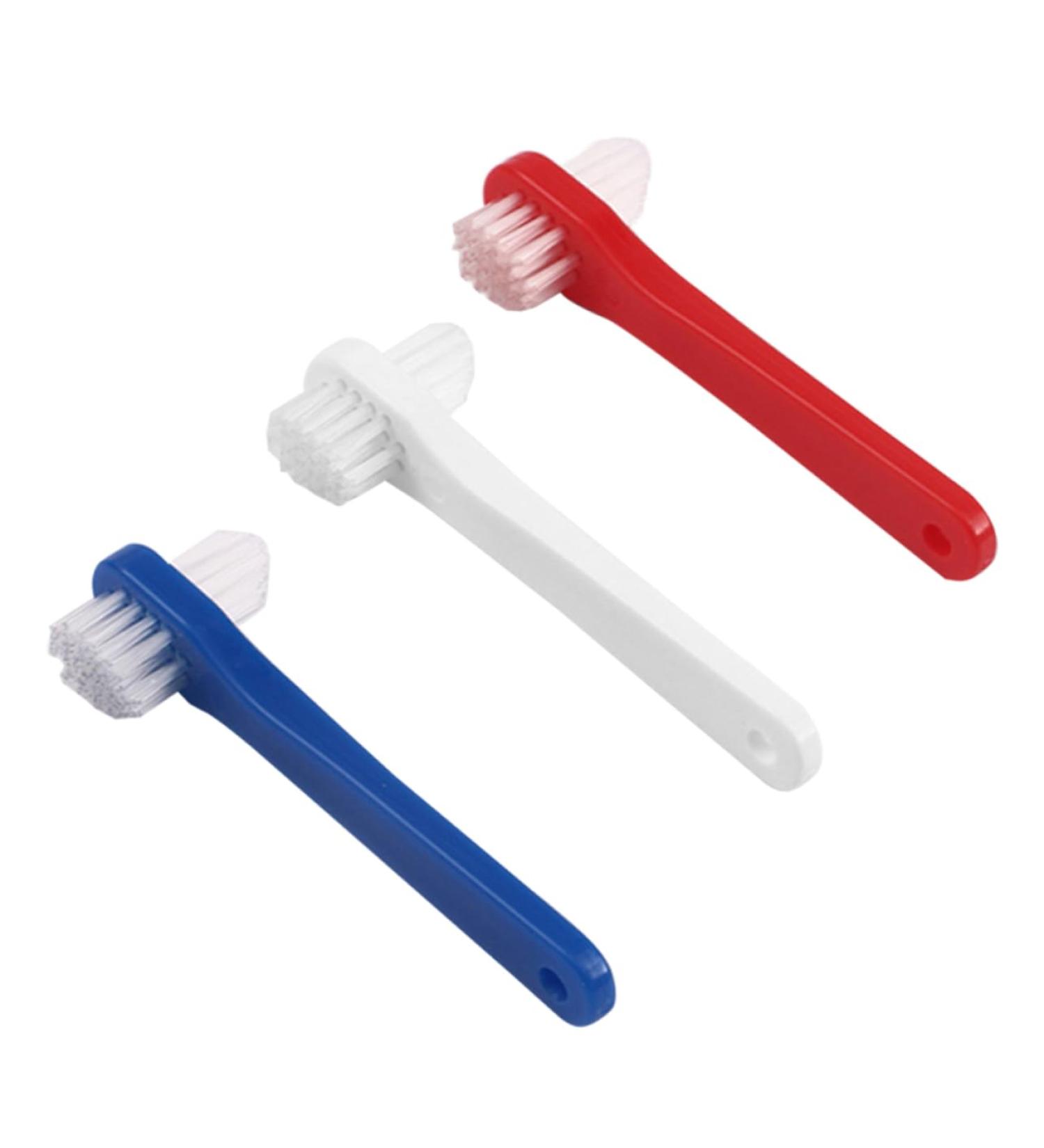 Frcolor 3ST Toothbrush - Effective Hard Prosthesis Cleaning Brushes & Household Braces Care Accessories - Spot Removal Tools for Prosthetic Care - Buy Online on GoSupps.com