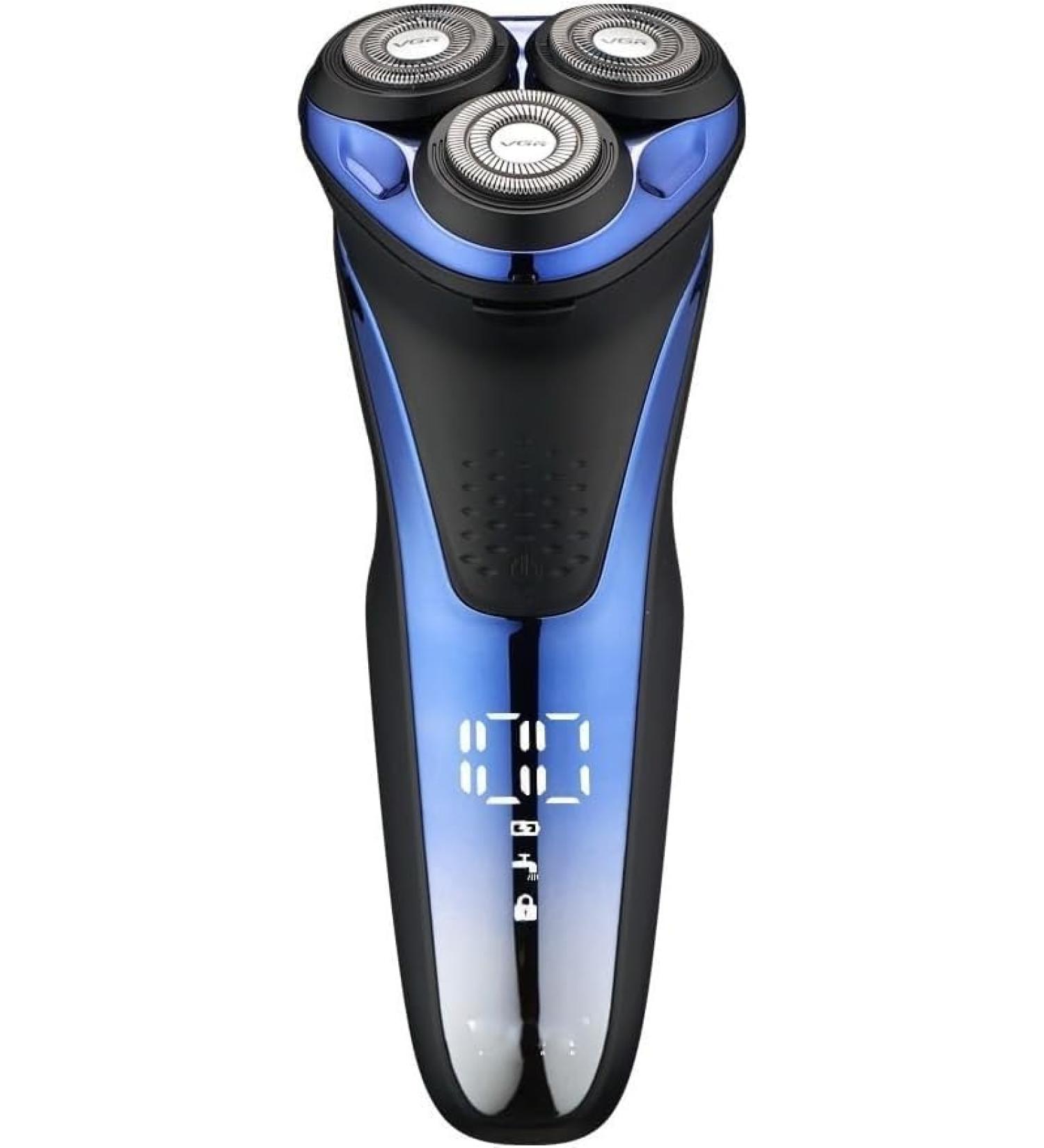 Buy Waterproof Electric Razor for Men | Professional 3D Rotary Shaver & Beard Trimmer - Rechargeable & International Shipping - Buy Online on GoSupps.com