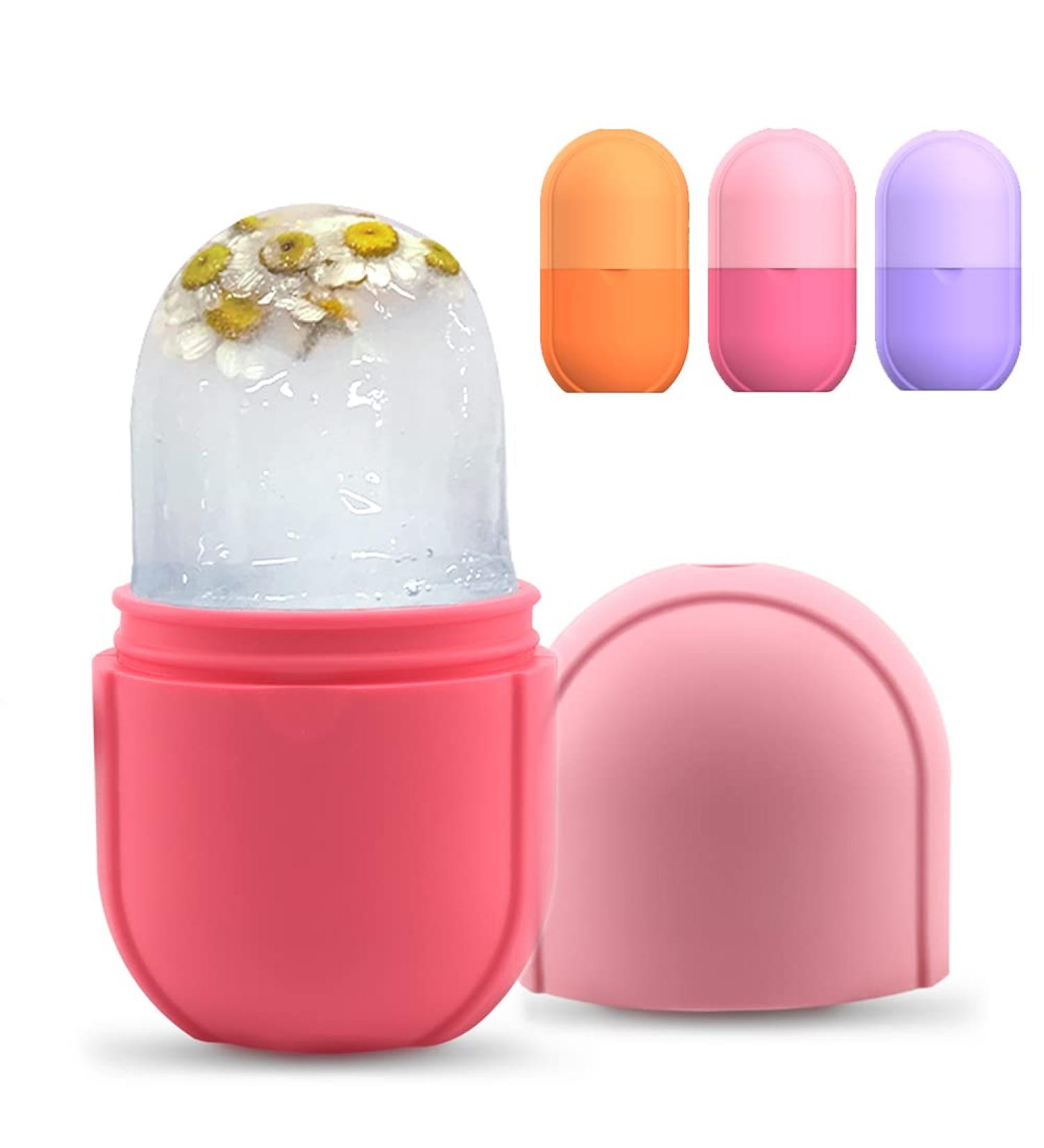 Mini Pink Ice Face Roller | Reusable Beauty Ice Roller for Face and Eyes - Buy Online on GoSupps.com