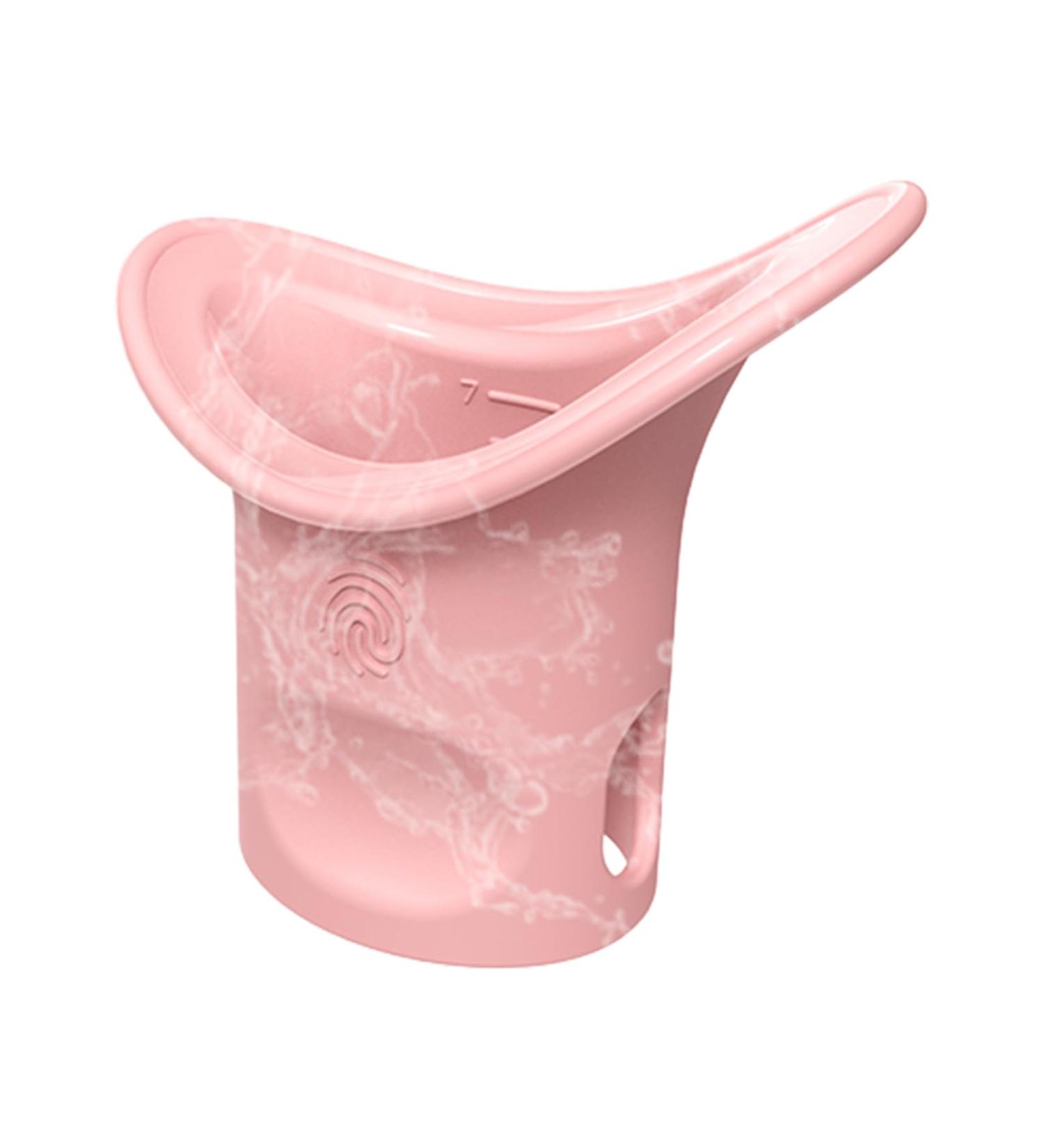Eye Rinse Cup - Portable Eye Flush Kit Silicone Eye Washer | Soft Eye Bath Eye Cleaner Cup with Scale for Eye Washing Refresh and Clean Tired Eyes Pink - Buy Online on GoSupps.com