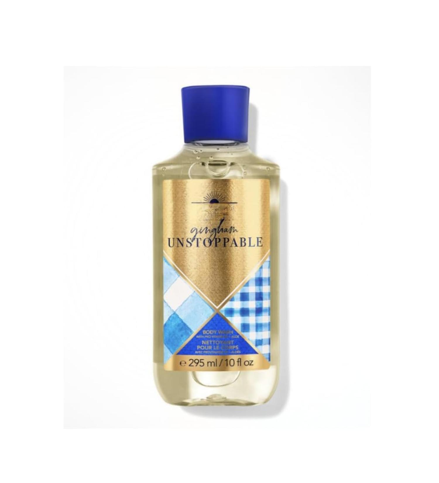 Bath & Body Gingham Unstoppable Shower Gel Body Wash 10 fl. oz. / 295 mL (Packaging Design Styles May Vary)