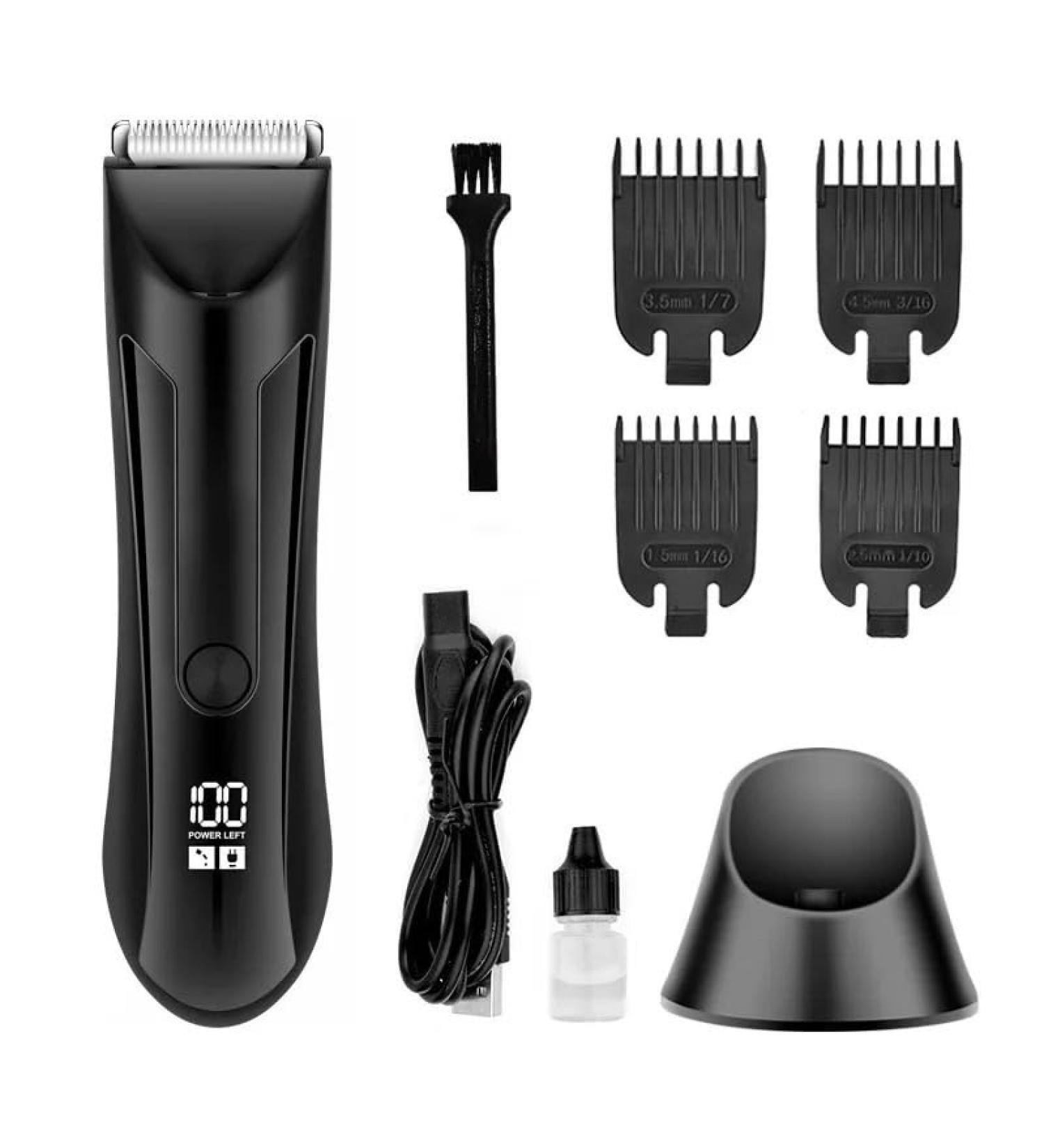 Hair Clippers for Men Body Hair Trimmer Shaver for Men Women Trimmer for Groin Pubic Replaceable Blade Groomer Electric Razor Waterproof Clippers - Buy Online on GoSupps.com
