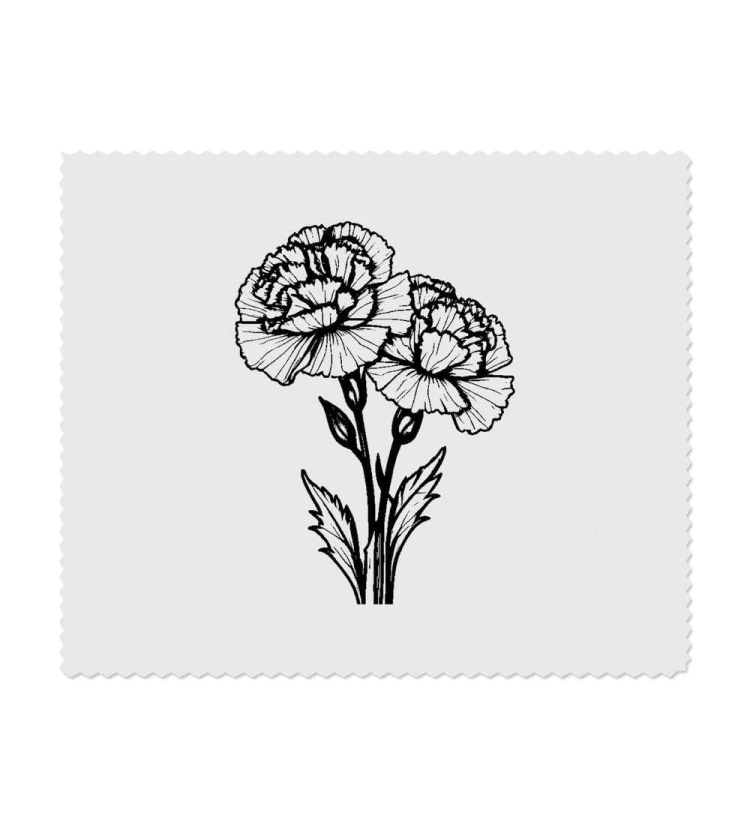 2 x Microfiber Cleaning Cloths - Carnation Flower Motif | Eco-Friendly & Durable | Perfect for Home & Travel - Buy Online on GoSupps.com