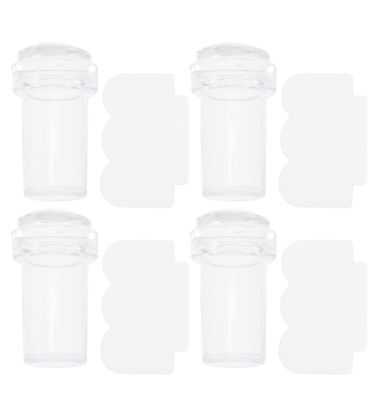 Lurrose 4-Piece Nail Stamping Tool Set | Silicone Jelly Nail Art Precision Stamp Kits | Ideal for Manicure & Nail Dance - Buy Online on GoSupps.com