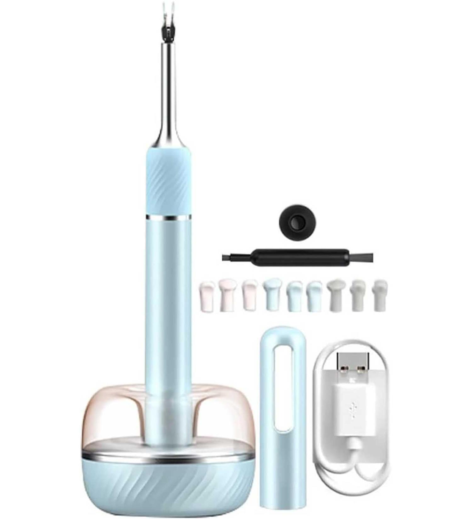 Threesome Ear Wax Removal Tool Set | 1080P HD Camera | Smart Endoscope | WiFi Chip | Royal Blue - Buy Online on GoSupps.com