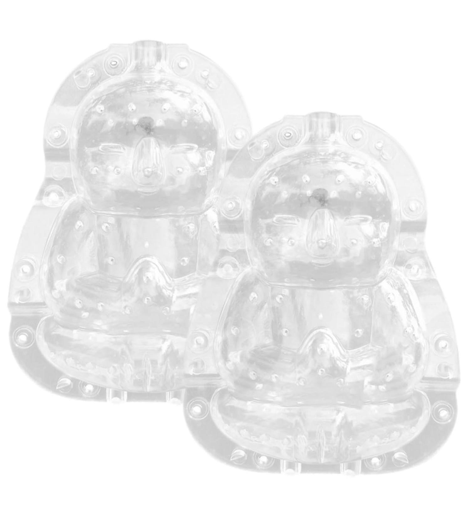 EXCEART 2pcs Vegetable Shaping Mold Vegetables Growing Fruit Mold Adorable Buddha Mold Pumpkin Multifunction Transparent 10x7cm - Buy Online on GoSupps.com