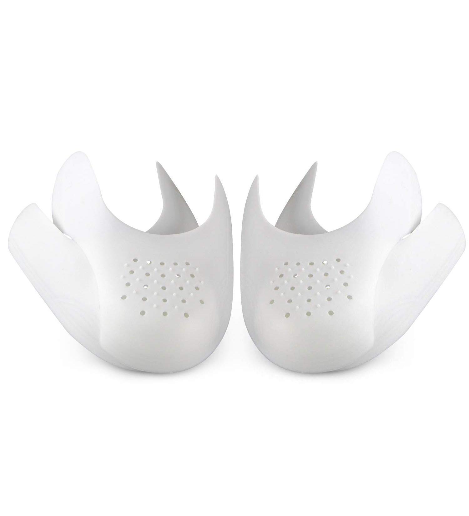 CuteHome Shoe Crease Protector 2 Pairs Set for Sneakers, Men US 7.5-12, Women US 5-8.5 - White - Buy Online on GoSupps.com