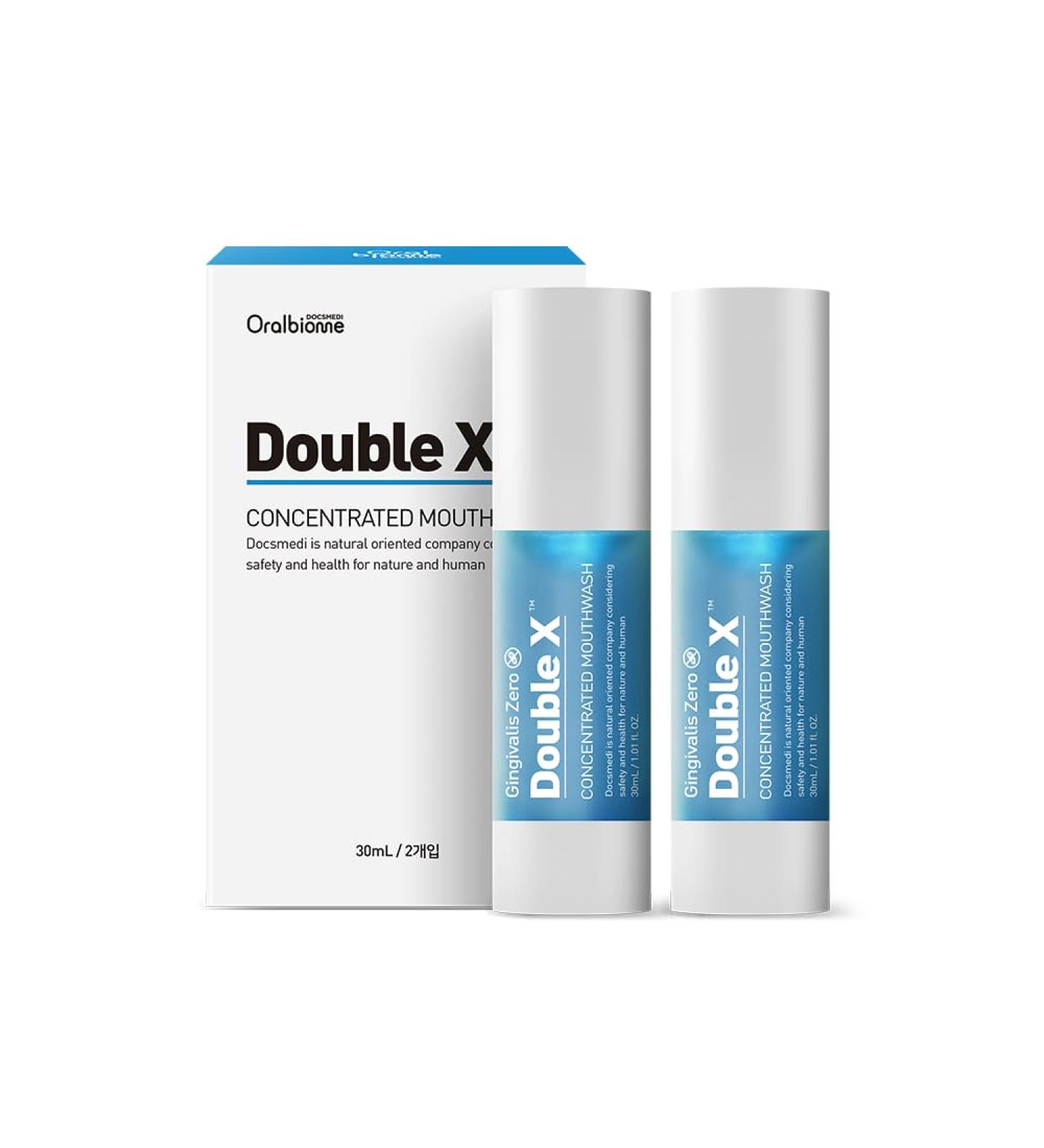 DOCSMEDI Double X Mouthwash Concentrate/Gum Health Support/Propolis Extract/Xylitol/Alcohol-Free - Buy Online on GoSupps.com