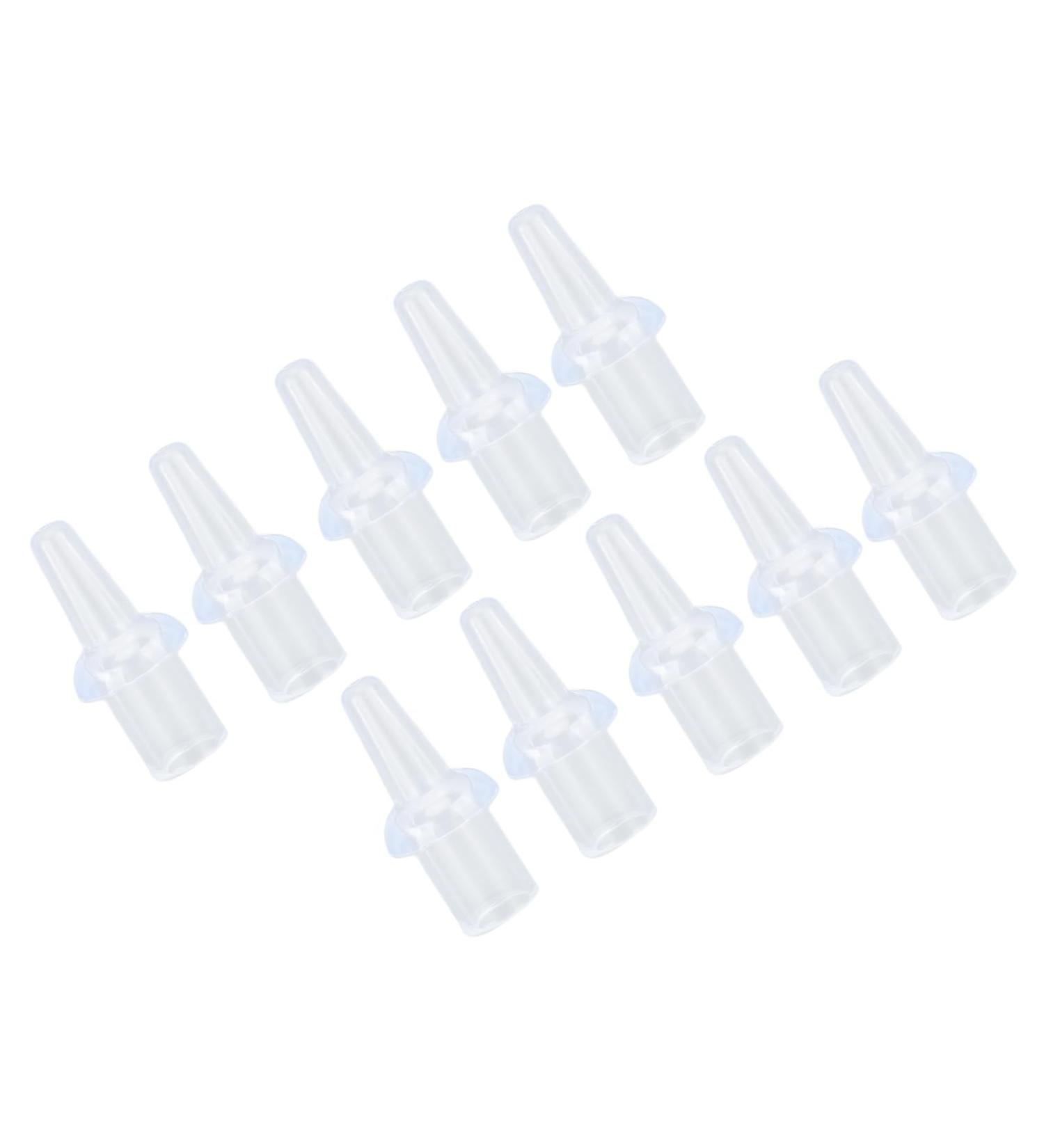 Haofy 10pcs Silicone Enema Nozzle Tips - Washable Soft 8mm Inner Diameter for Private Douching - Replacement Tips for Enhanced Comfort - Buy Online on GoSupps.com