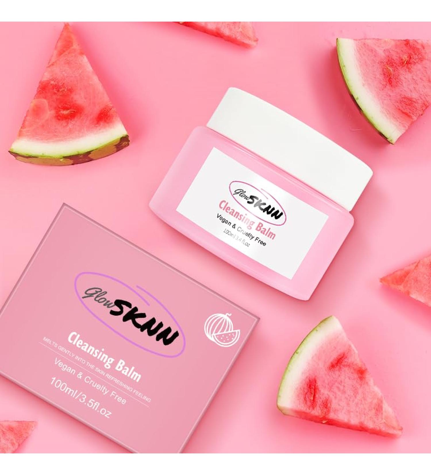 Natural Watermelon Cleansing Balm - Gentle Make-Up Remover for All Skin Types | International Shipping - Buy Online on GoSupps.com