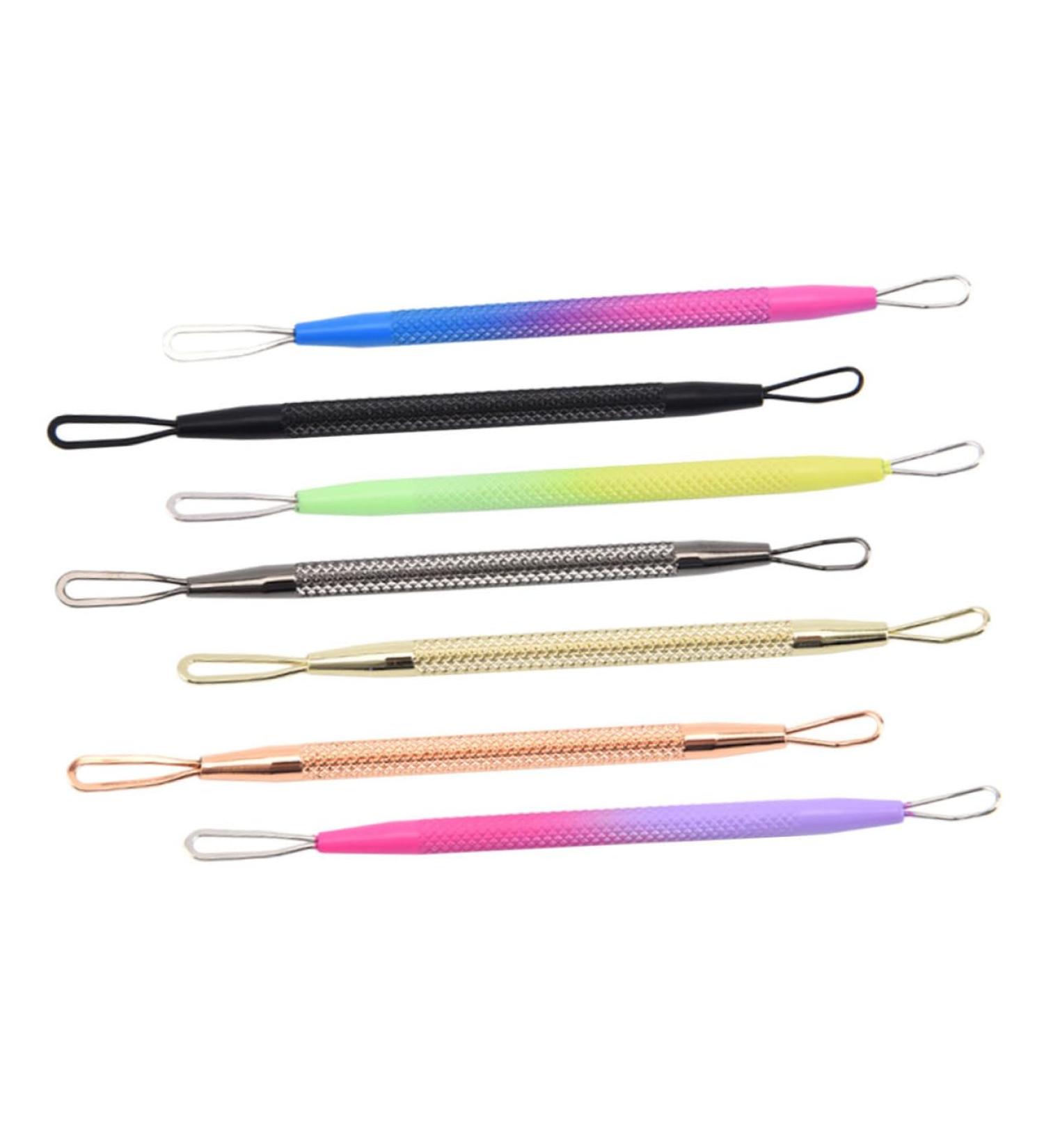 Beavorty 7pcs Double-headed Extrusion Ring Pore Cleaner Beauty Kit Pimple Extractor Beauty Needles Nose Pores - Buy Online on GoSupps.com